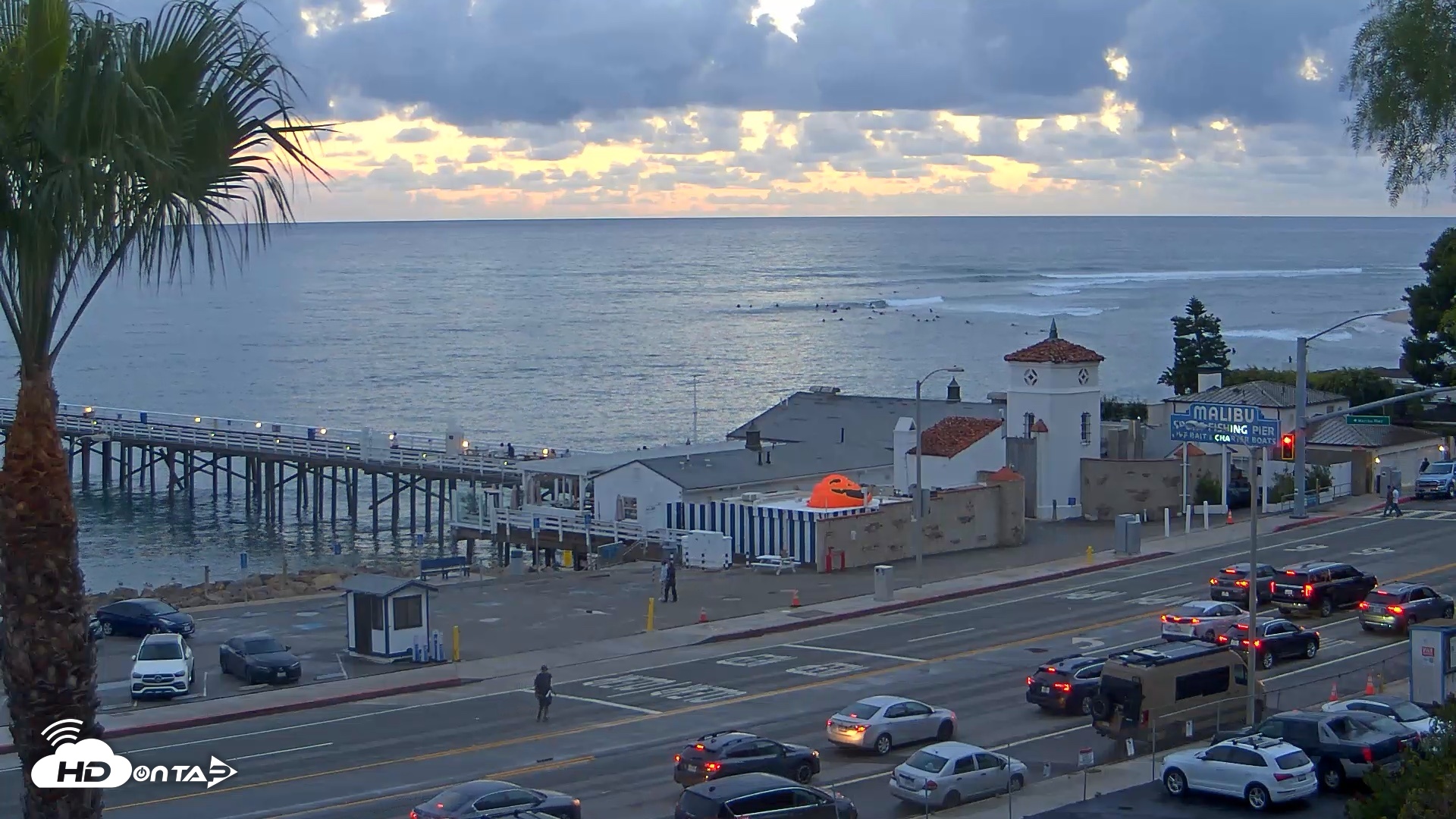 Snapshot of Malibu Pier Live Webcam taken Oct 22, 2026, 6:10pm PDT