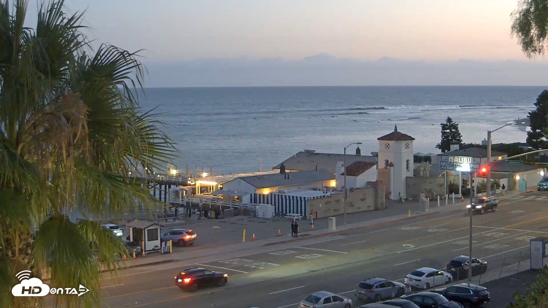 Snapshot of Malibu Pier Live Webcam taken Sep 21, 2026, 7:13pm PDT