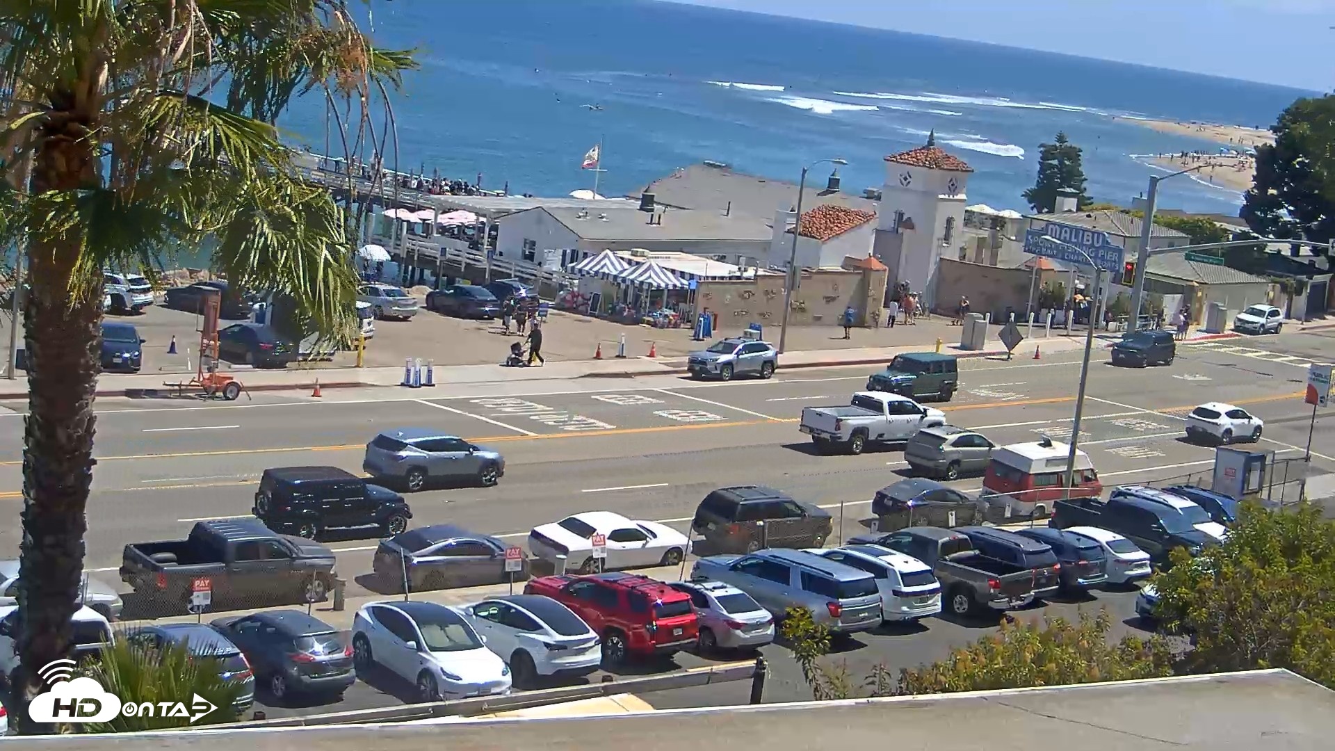 Snapshot of Malibu Pier Live Webcam taken Jun 27, 2026, 3:02pm PDT