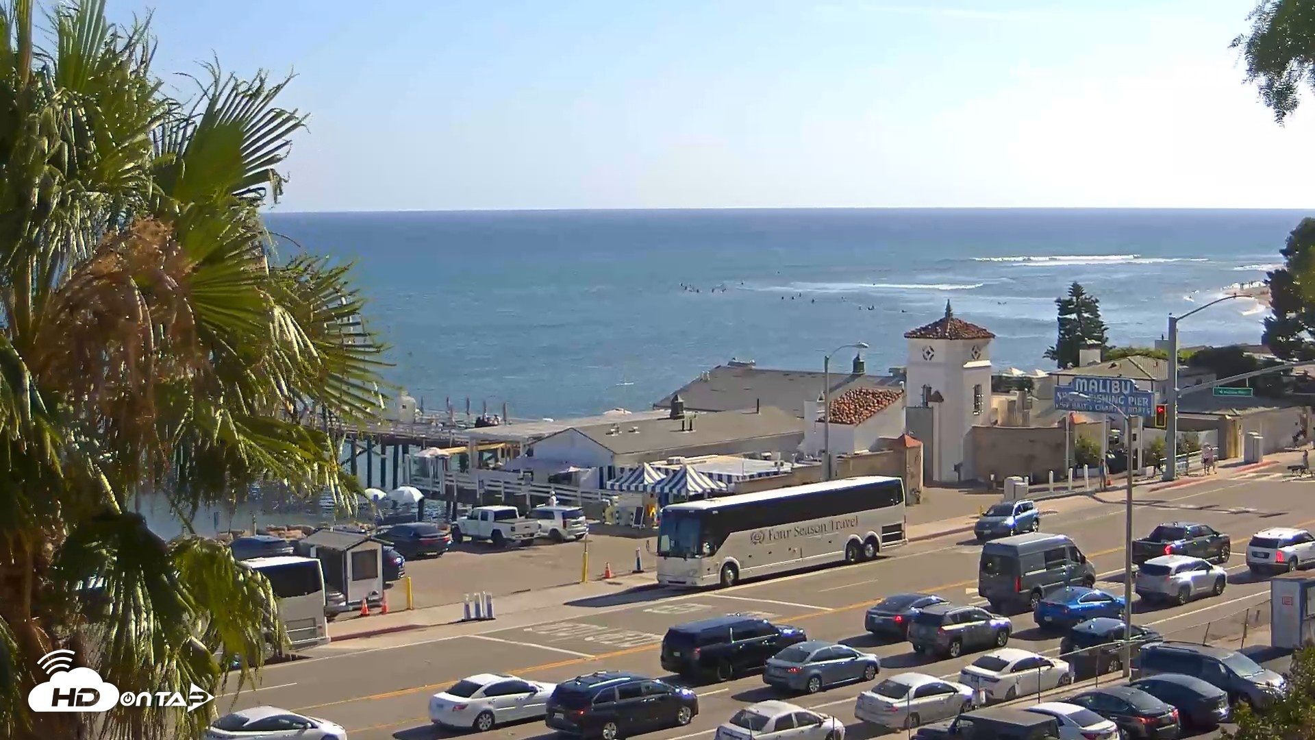 Snapshot of Malibu Pier Live Webcam taken Sep 19, 2026, 4:09pm PDT