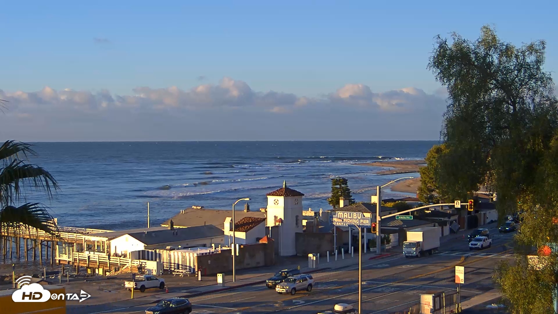 Snapshot of Malibu Pier Live Webcam taken Feb 18, 2026, 7:03am PST