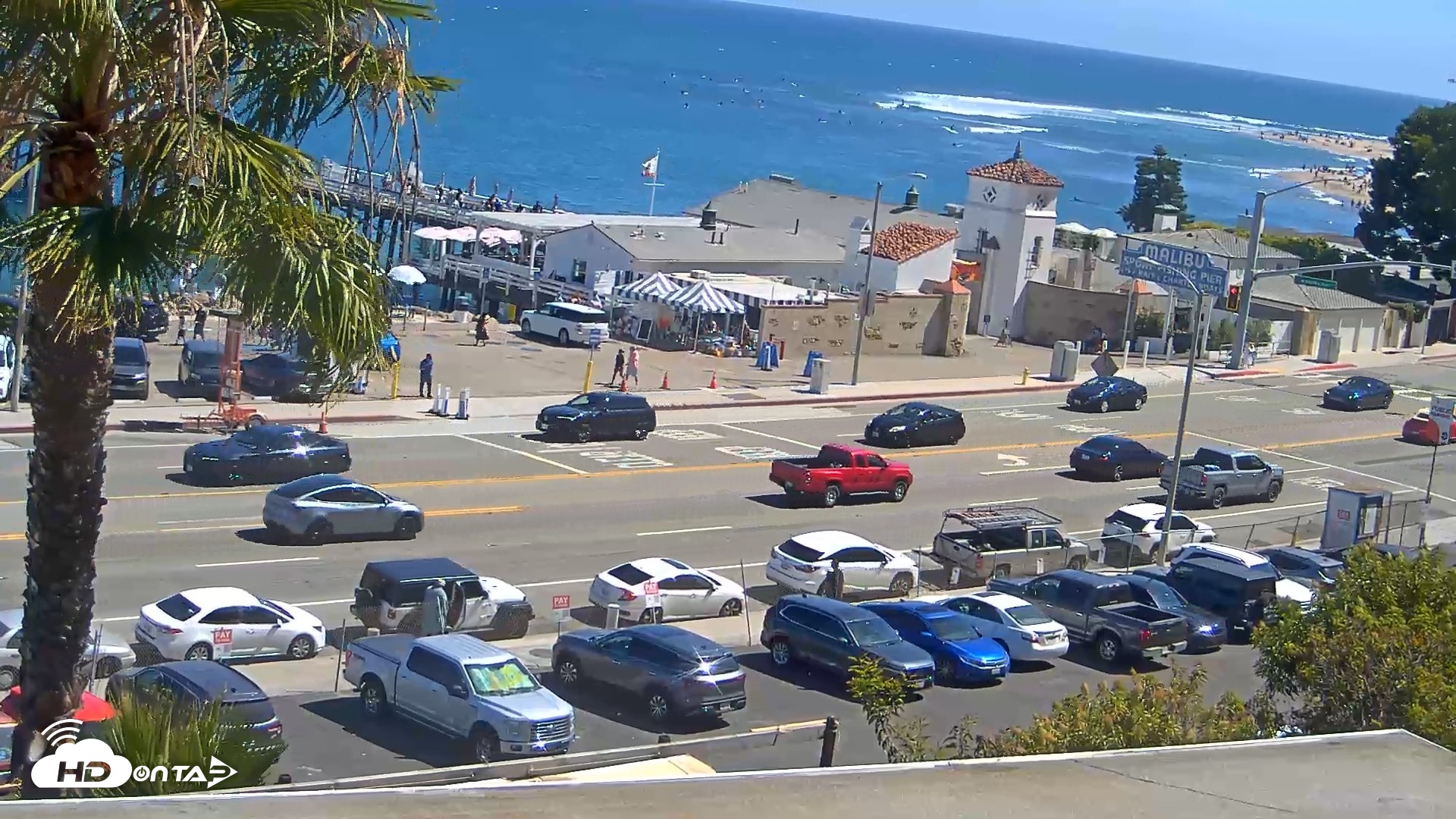 Snapshot of Malibu Pier Live Webcam taken Jul 5, 2026, 3:32pm PDT