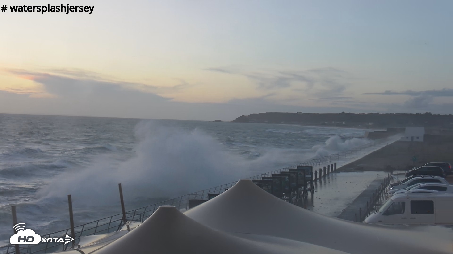 Snapshot of St. Quens Bay Jersey Island Live Webcam taken Aug 30, 2026, 8:05pm BST
