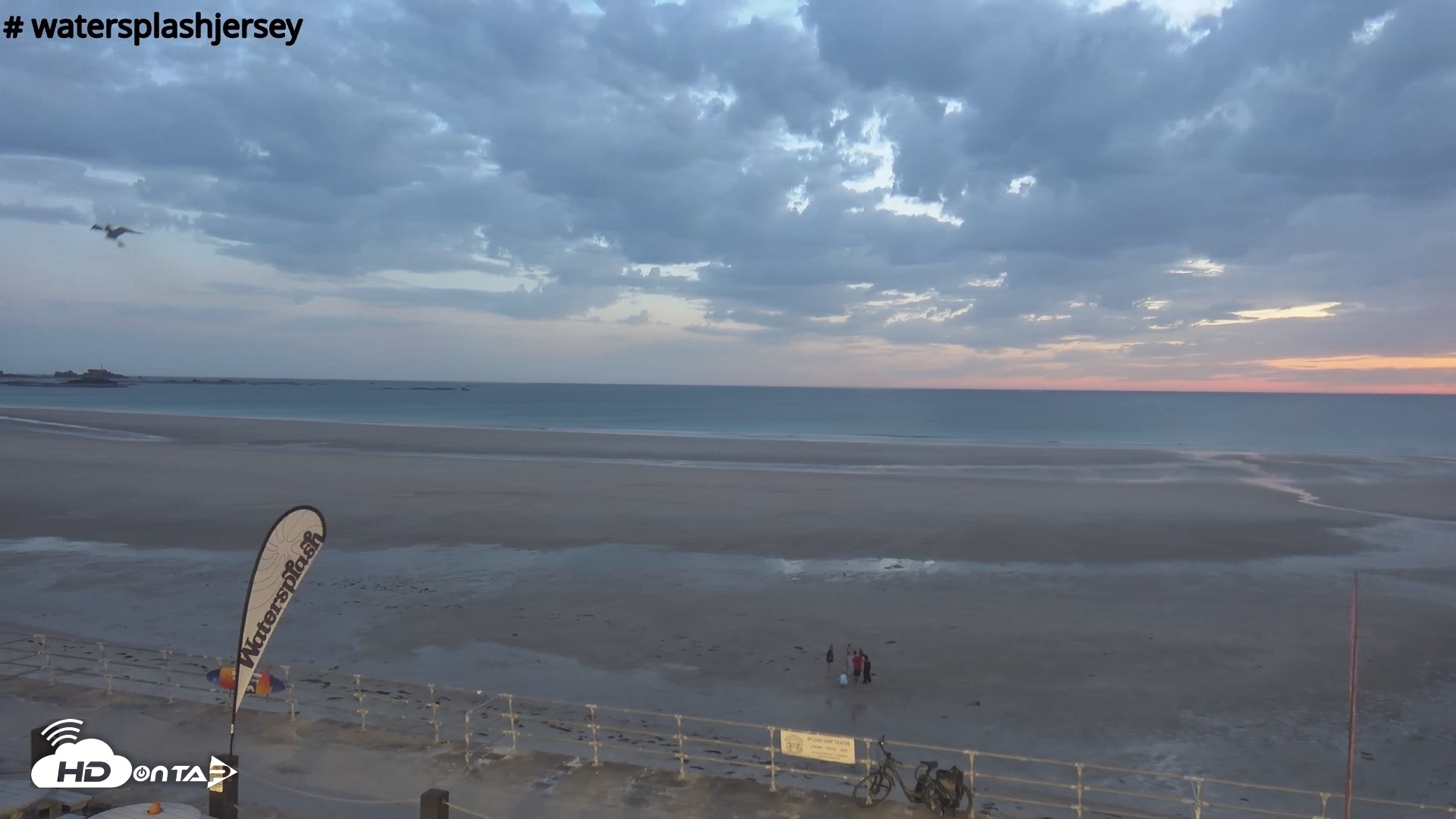 Snapshot of St. Quens Bay Jersey Island Live Webcam taken Aug 8, 2026, 8:53pm BST