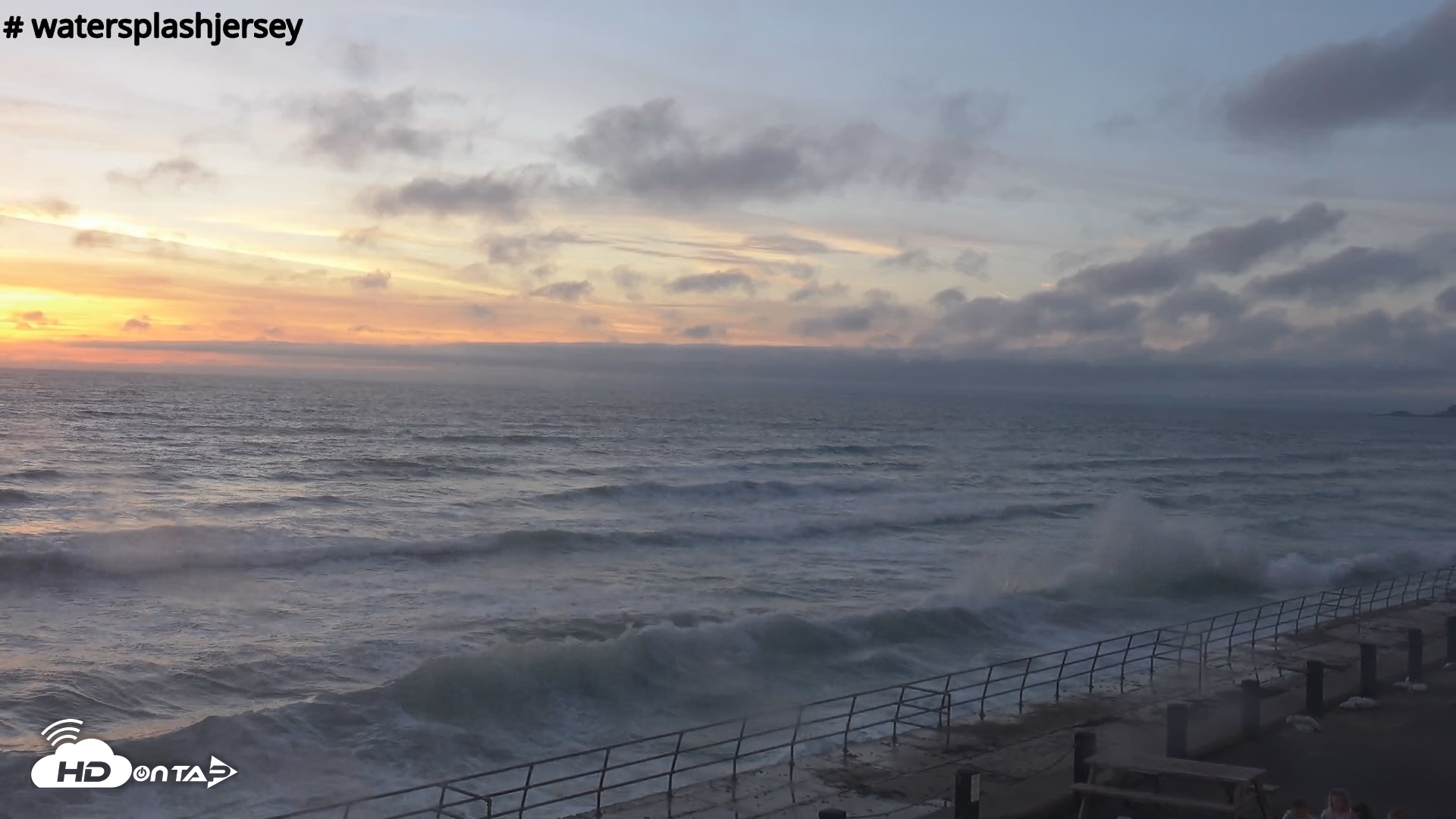 Snapshot of St. Quens Bay Jersey Island Live Webcam taken Sep 13, 2026, 7:30pm BST
