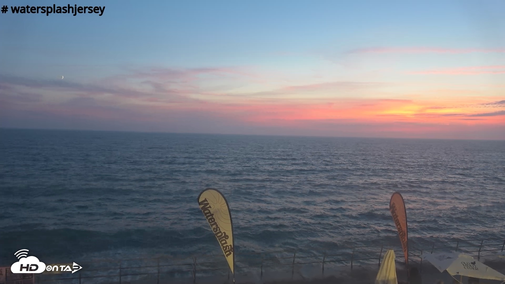 Snapshot of St. Quens Bay Jersey Island Live Webcam taken Aug 16, 2026, 8:44pm BST