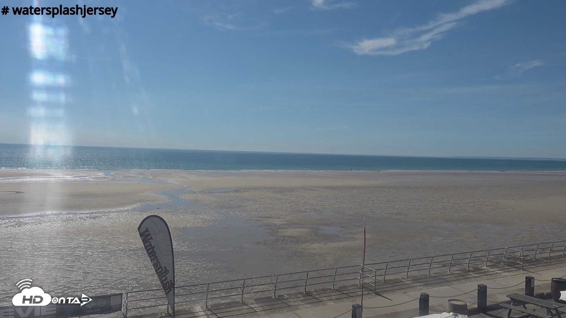 Snapshot of St. Quens Bay Jersey Island Live Webcam taken Jul 7, 2026, 4:10pm BST