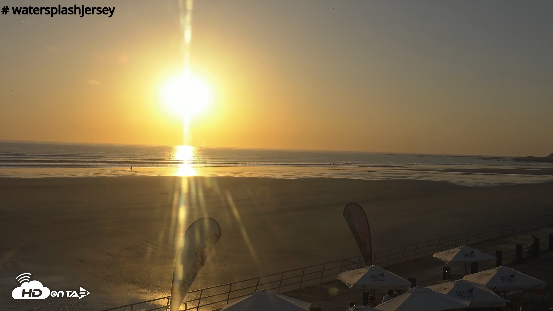 Snapshot of St. Quens Bay Jersey Island Live Webcam taken May 25, 2026, 8:18pm BST