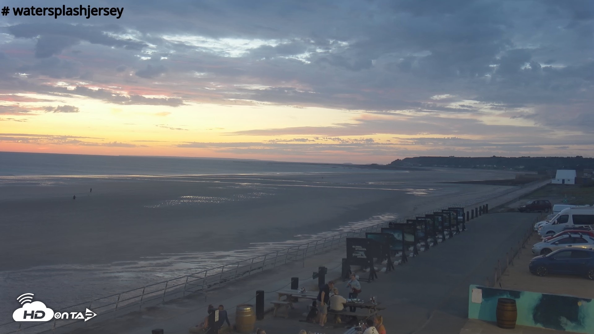 Snapshot of St. Quens Bay Jersey Island Live Webcam taken Aug 8, 2026, 8:51pm BST