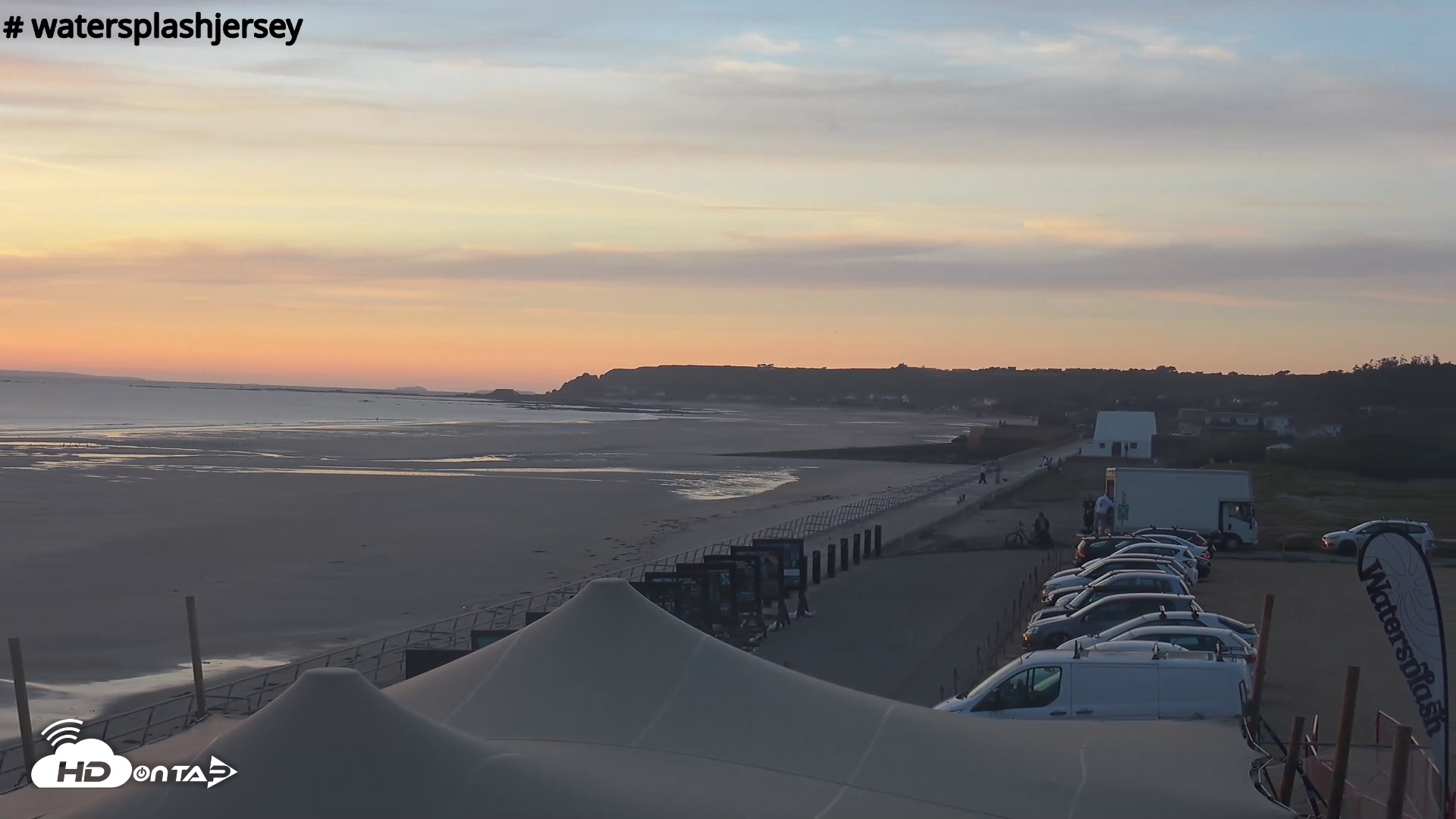 Snapshot of St. Quens Bay Jersey Island Live Webcam taken Aug 22, 2026, 8:06pm BST