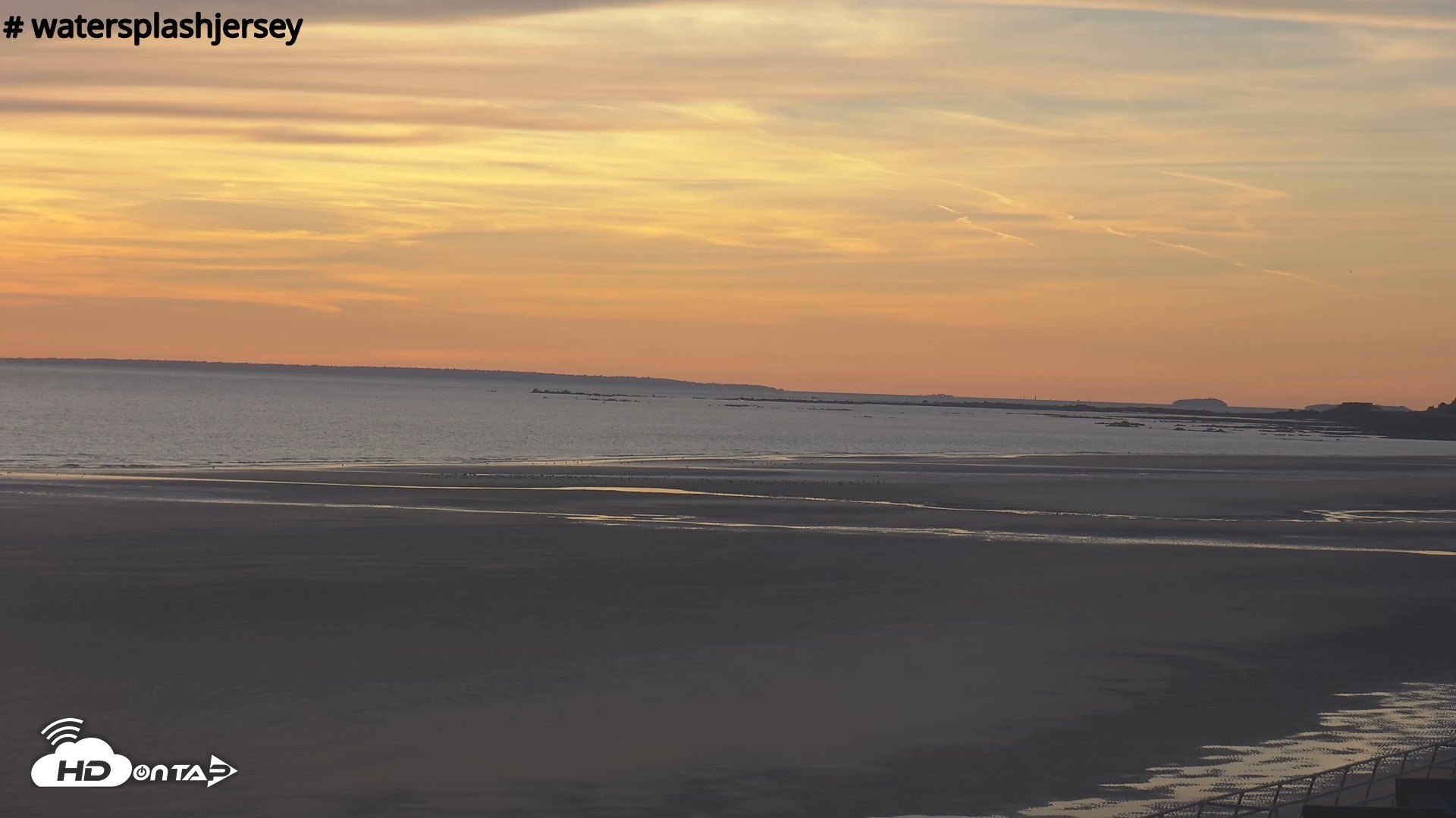 Snapshot of St. Quens Bay Jersey Island Live Webcam taken Aug 7, 2026, 8:28pm BST
