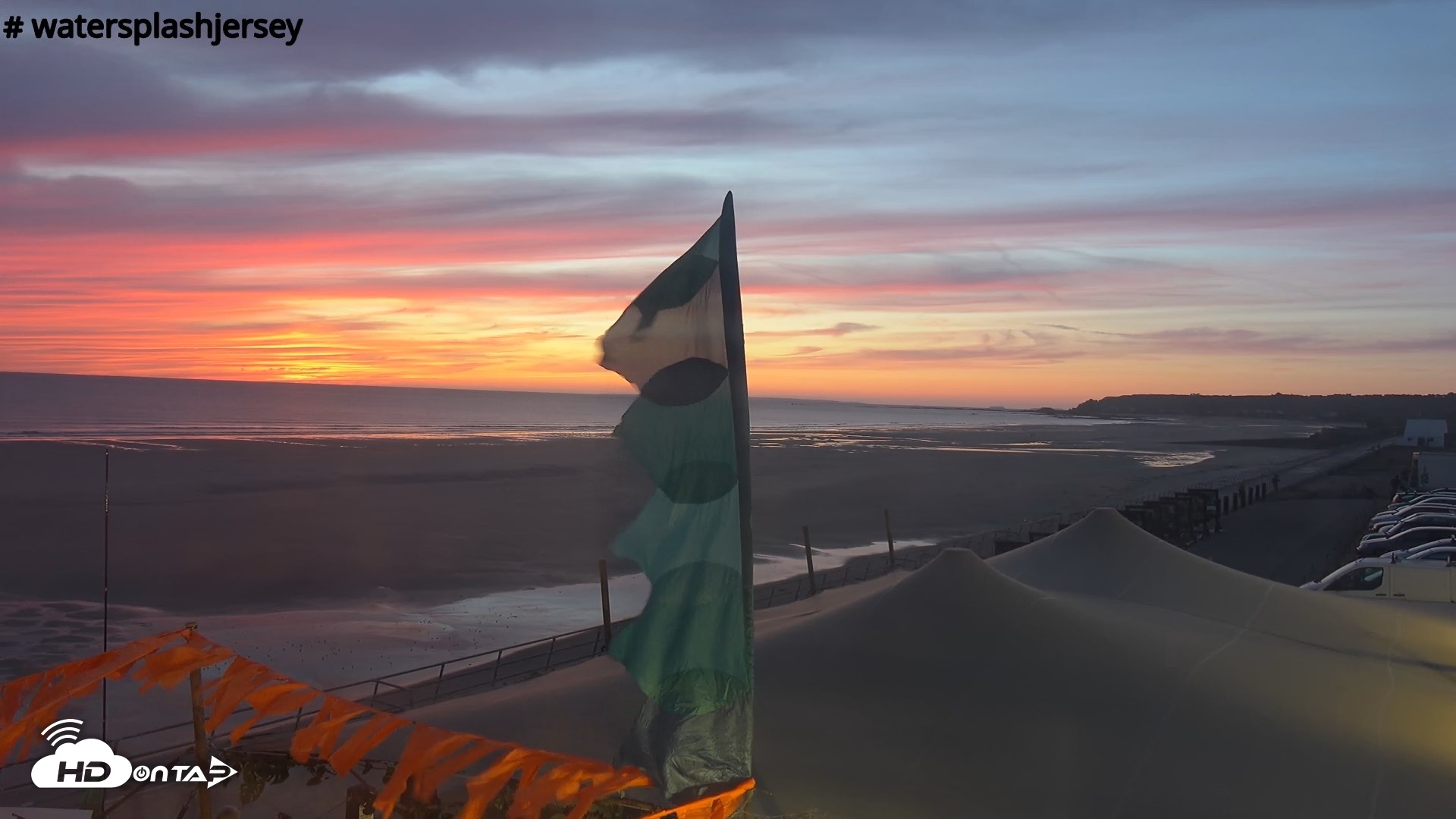 Snapshot of St. Quens Bay Jersey Island Live Webcam taken Aug 22, 2026, 8:27pm BST