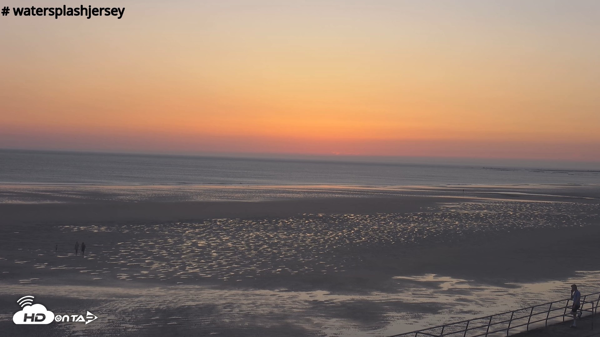 Snapshot of St. Quens Bay Jersey Island Live Webcam taken Jul 10, 2026, 9:16pm BST