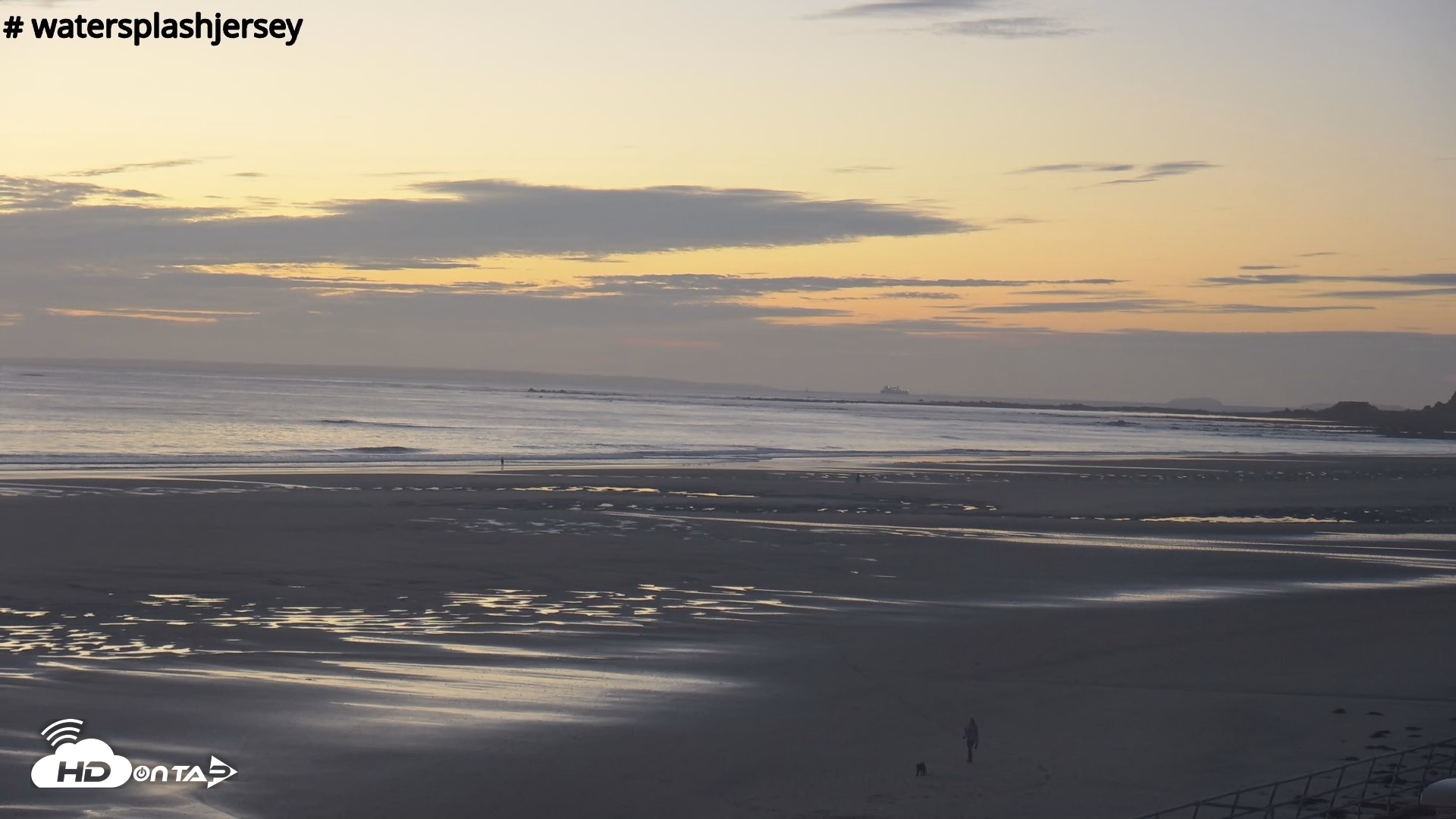 Snapshot of St. Quens Bay Jersey Island Live Webcam taken Sep 5, 2026, 8:07pm BST