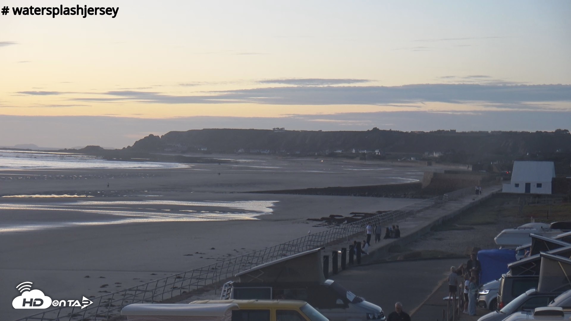 Snapshot of St. Quens Bay Jersey Island Live Webcam taken Sep 5, 2026, 8:06pm BST