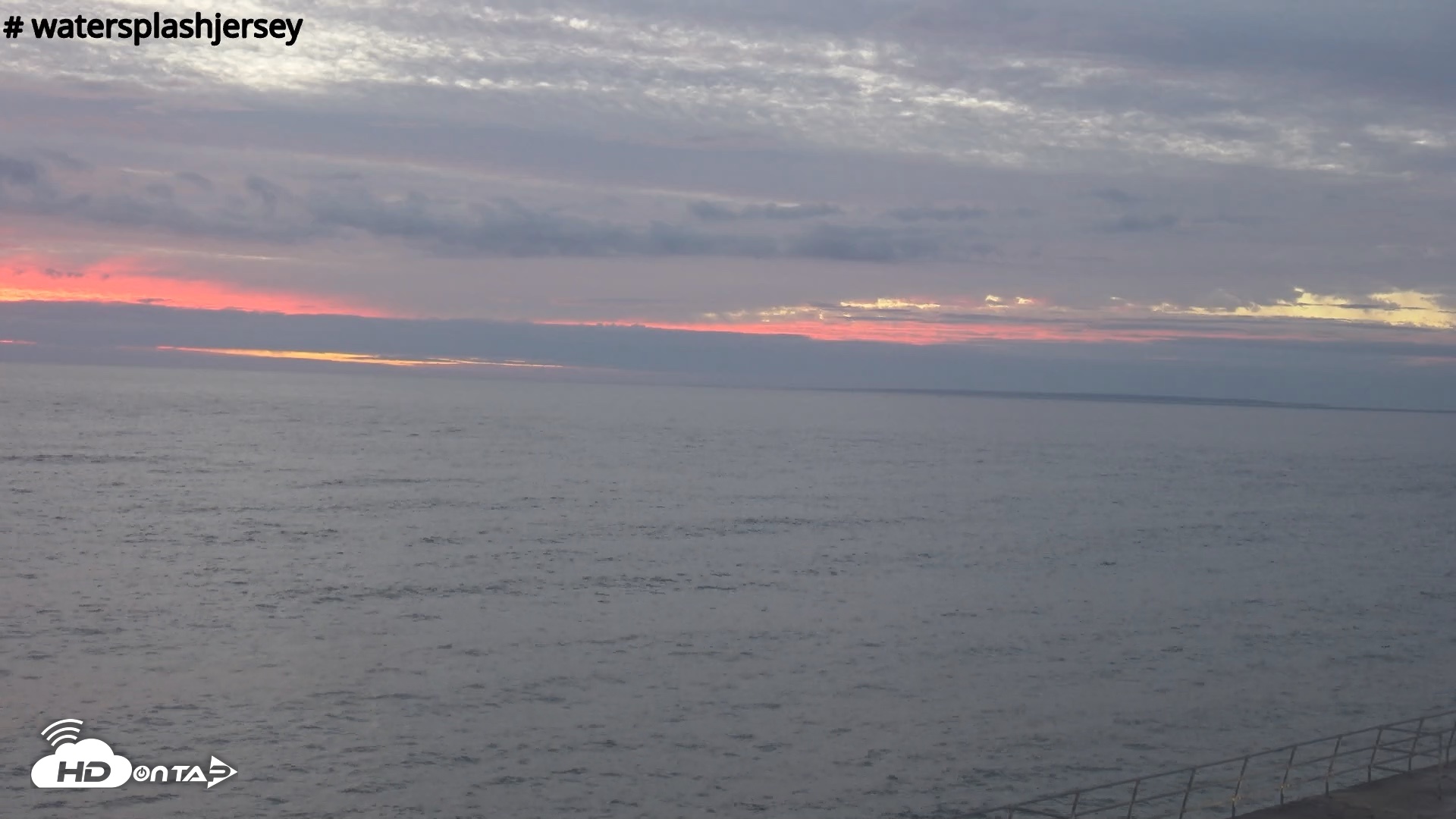 Snapshot of St. Quens Bay Jersey Island Live Webcam taken Sep 10, 2026, 7:53pm BST