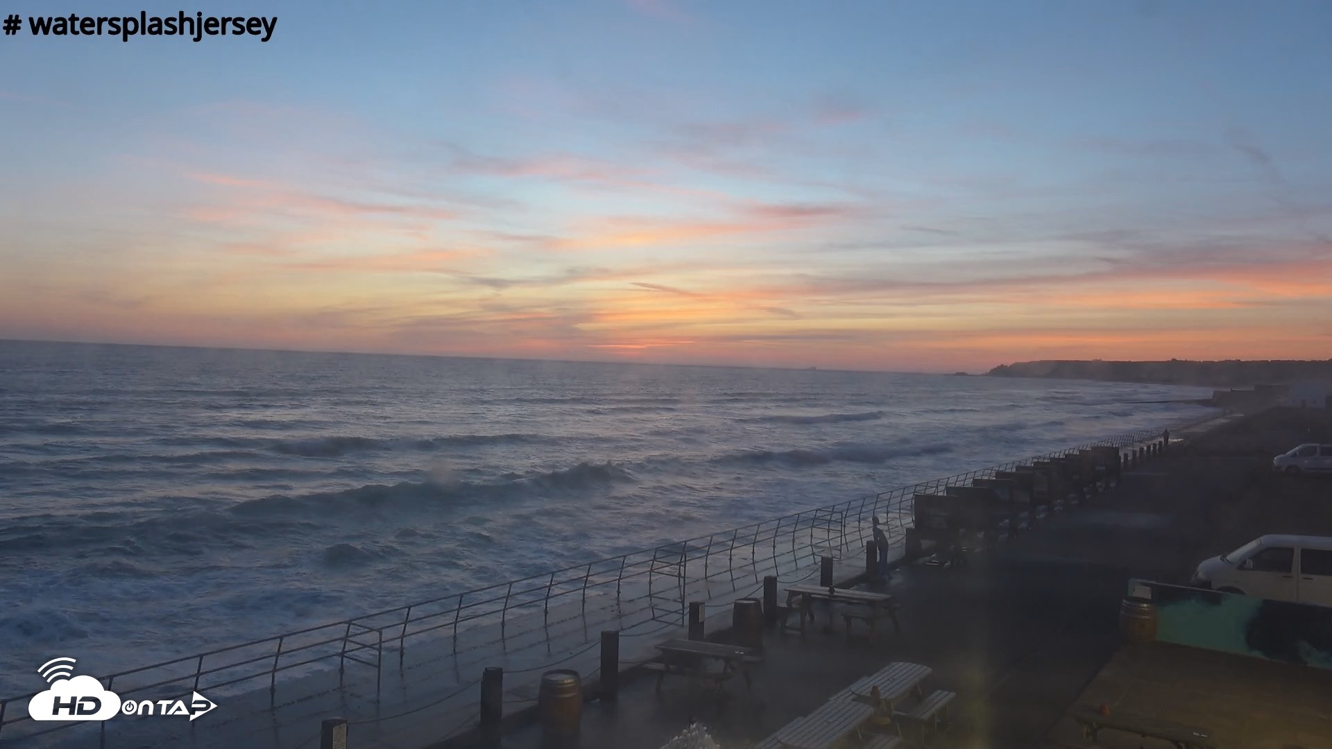 Snapshot of St. Quens Bay Jersey Island Live Webcam taken Jul 2, 2026, 9:36pm BST