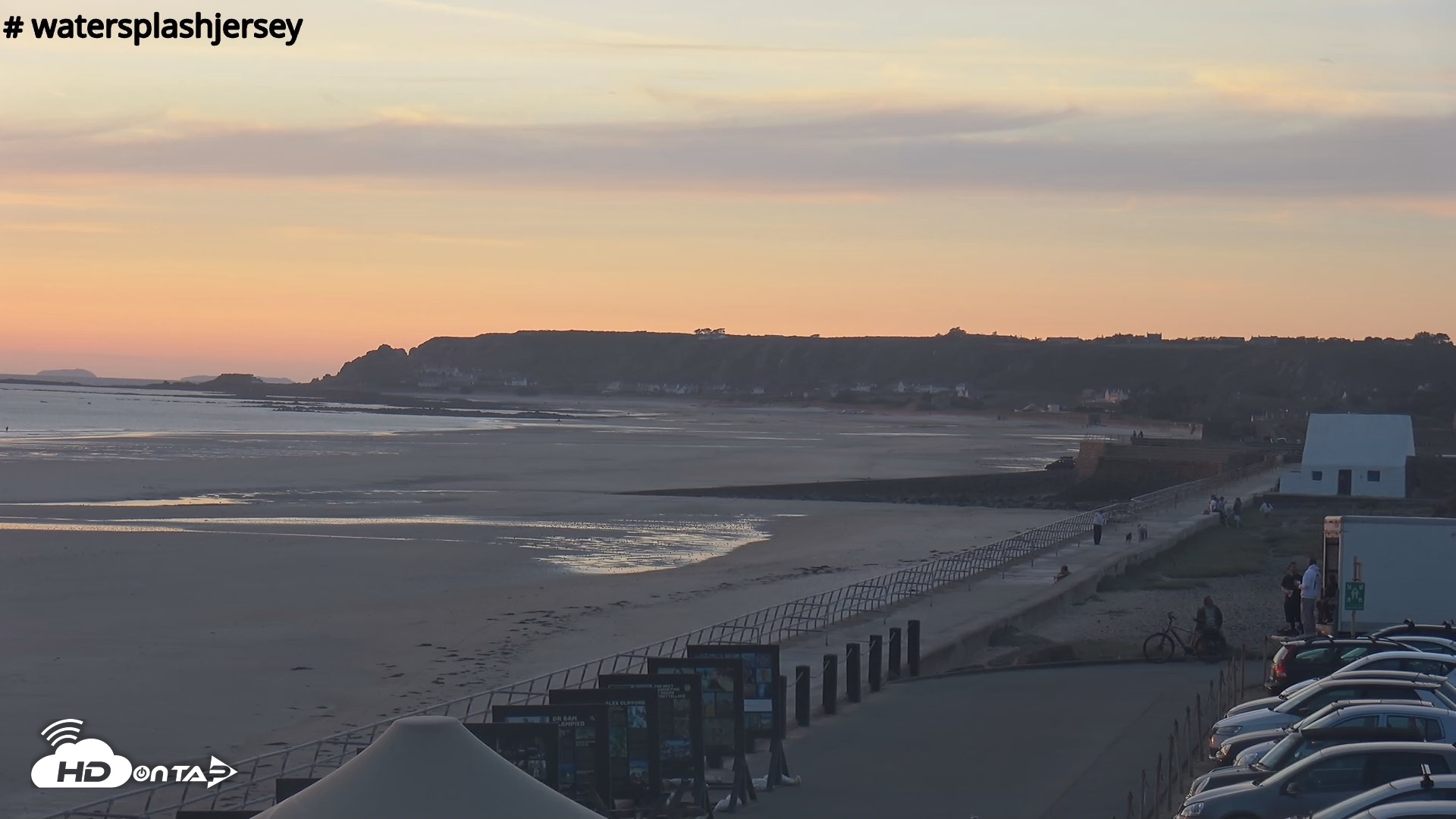 Snapshot of St. Quens Bay Jersey Island Live Webcam taken Aug 22, 2026, 8:06pm BST