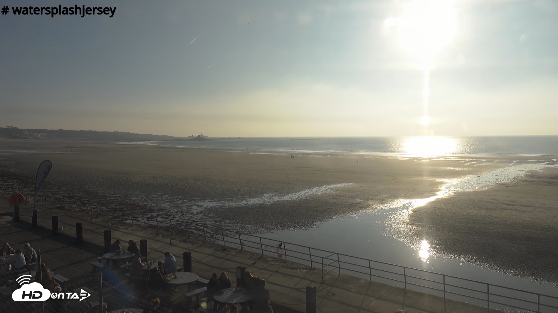 Snapshot of St. Quens Bay Jersey Island Live Webcam taken Oct 12, 2025, 4:48pm BST