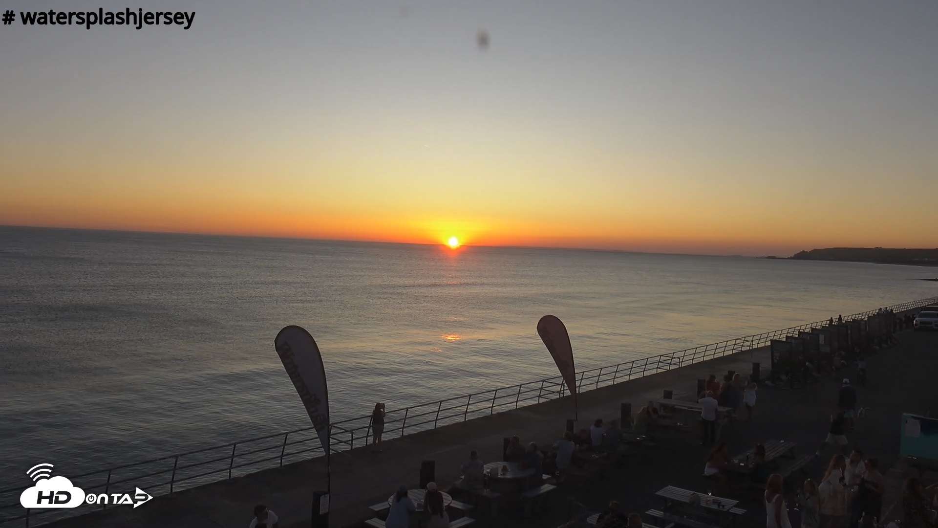 Snapshot of St. Quens Bay Jersey Island Live Webcam taken Jul 12, 2025, 9:11pm BST