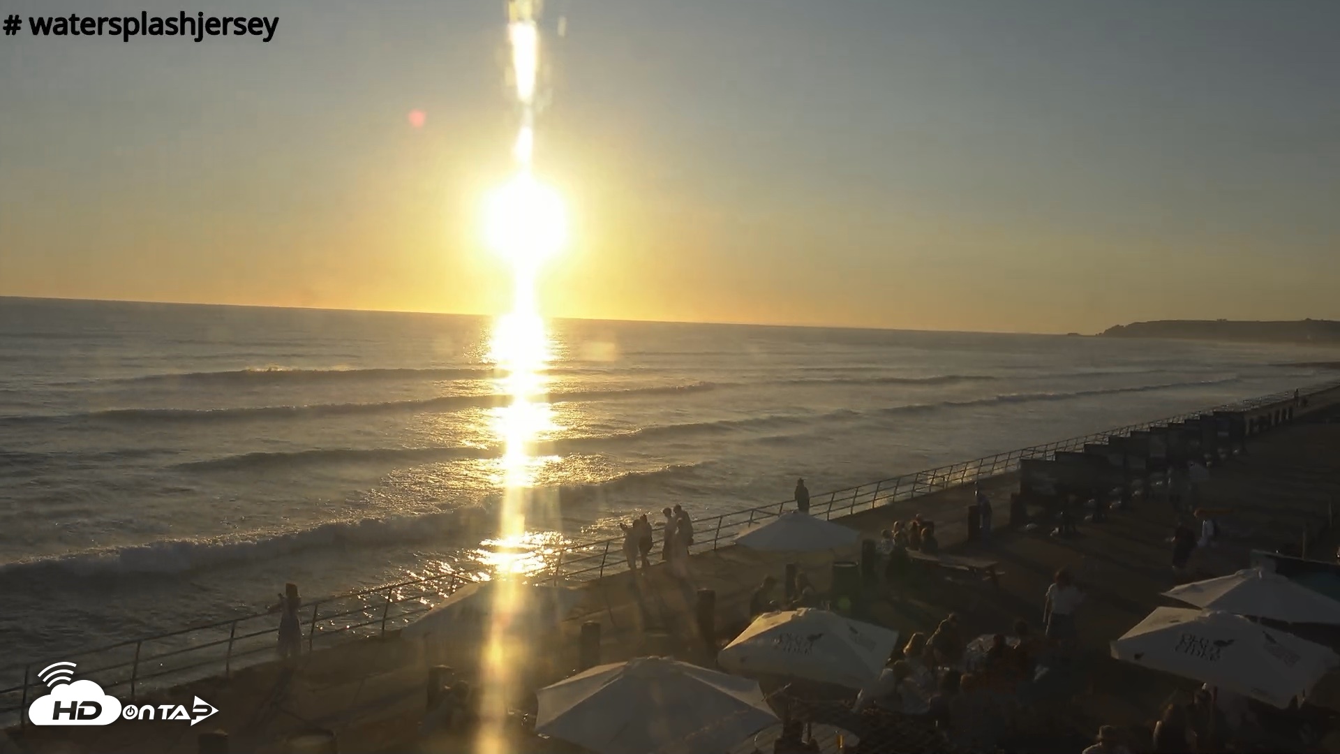 Snapshot of St. Quens Bay Jersey Island Live Webcam taken Jul 3, 2026, 8:32pm BST