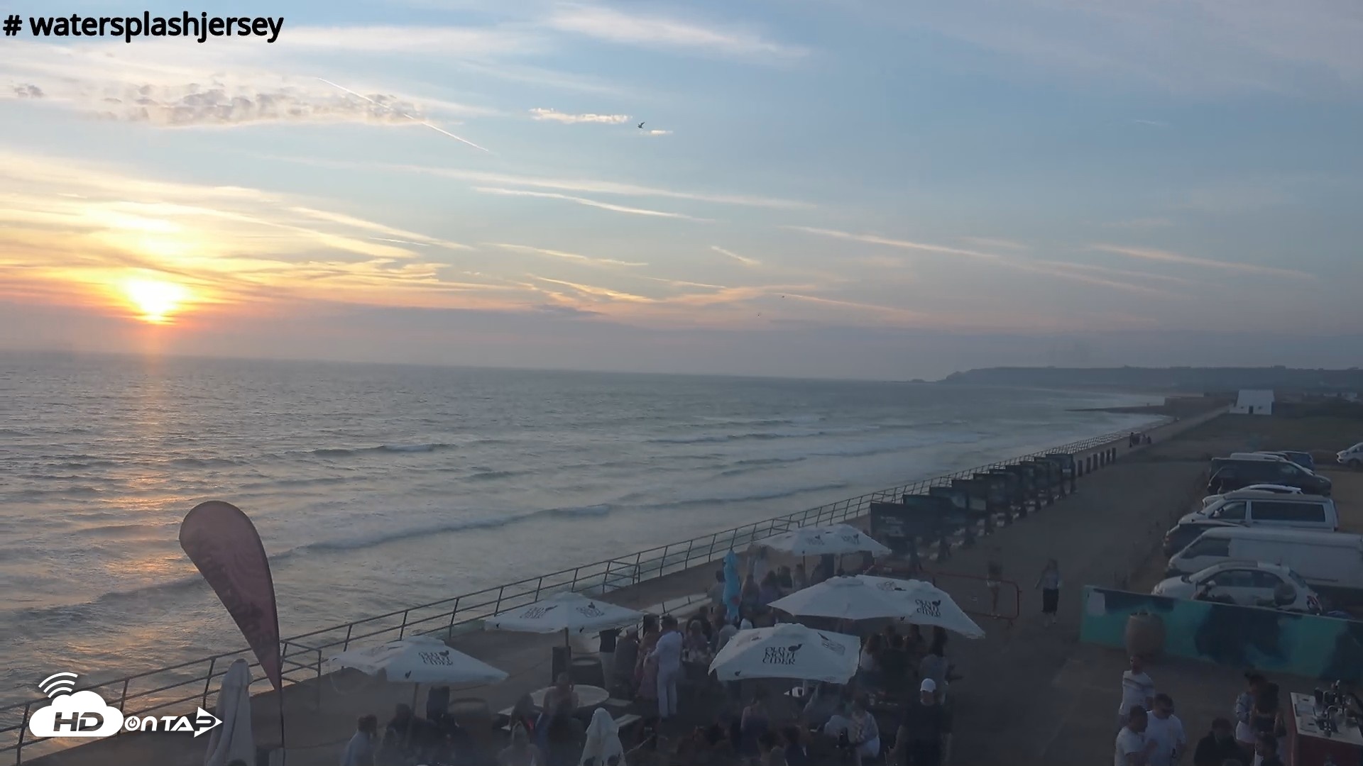 Snapshot of St. Quens Bay Jersey Island Live Webcam taken Aug 16, 2026, 8:09pm BST