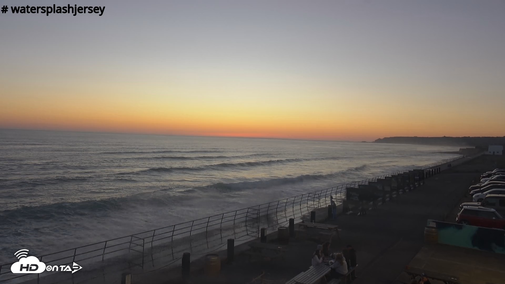 Snapshot of St. Quens Bay Jersey Island Live Webcam taken Jul 3, 2026, 9:29pm BST