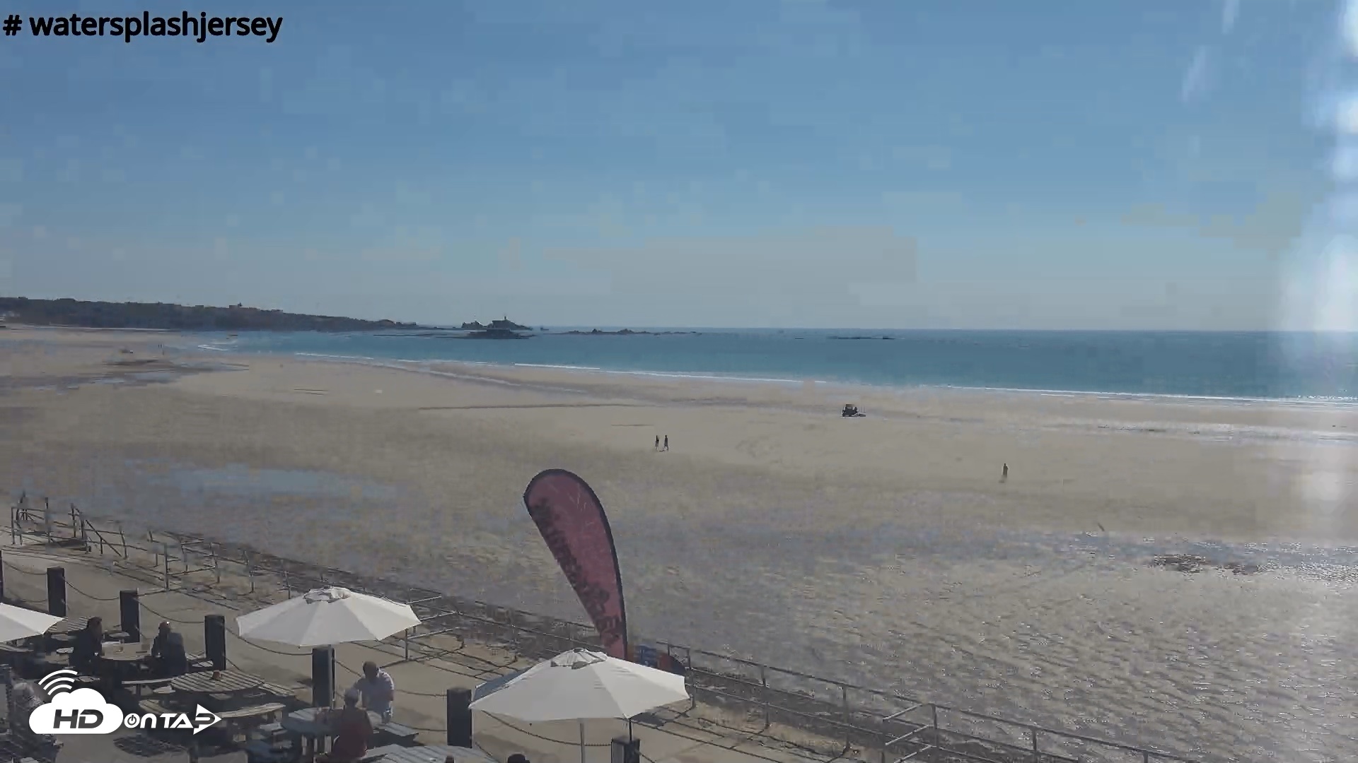 Snapshot of St. Quens Bay Jersey Island Live Webcam taken Jul 7, 2026, 4:09pm BST