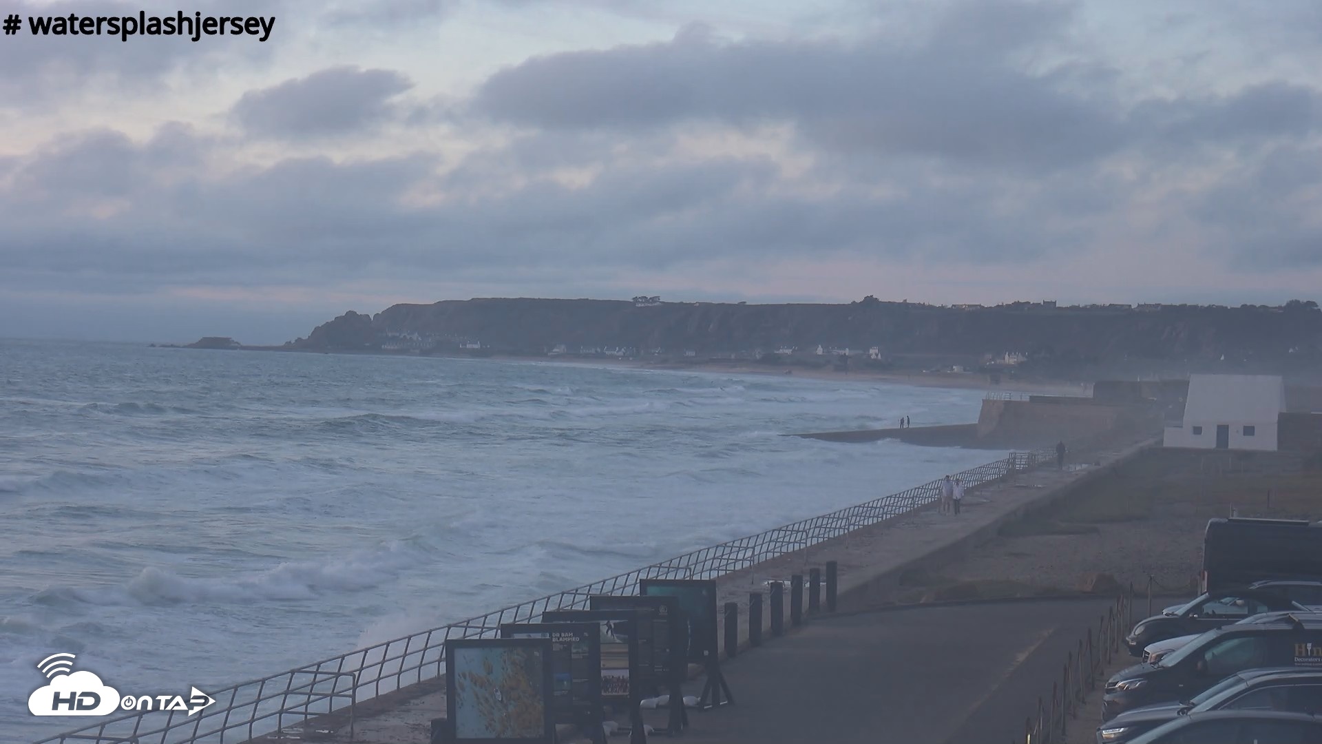 Snapshot of St. Quens Bay Jersey Island Live Webcam taken Sep 13, 2026, 7:30pm BST