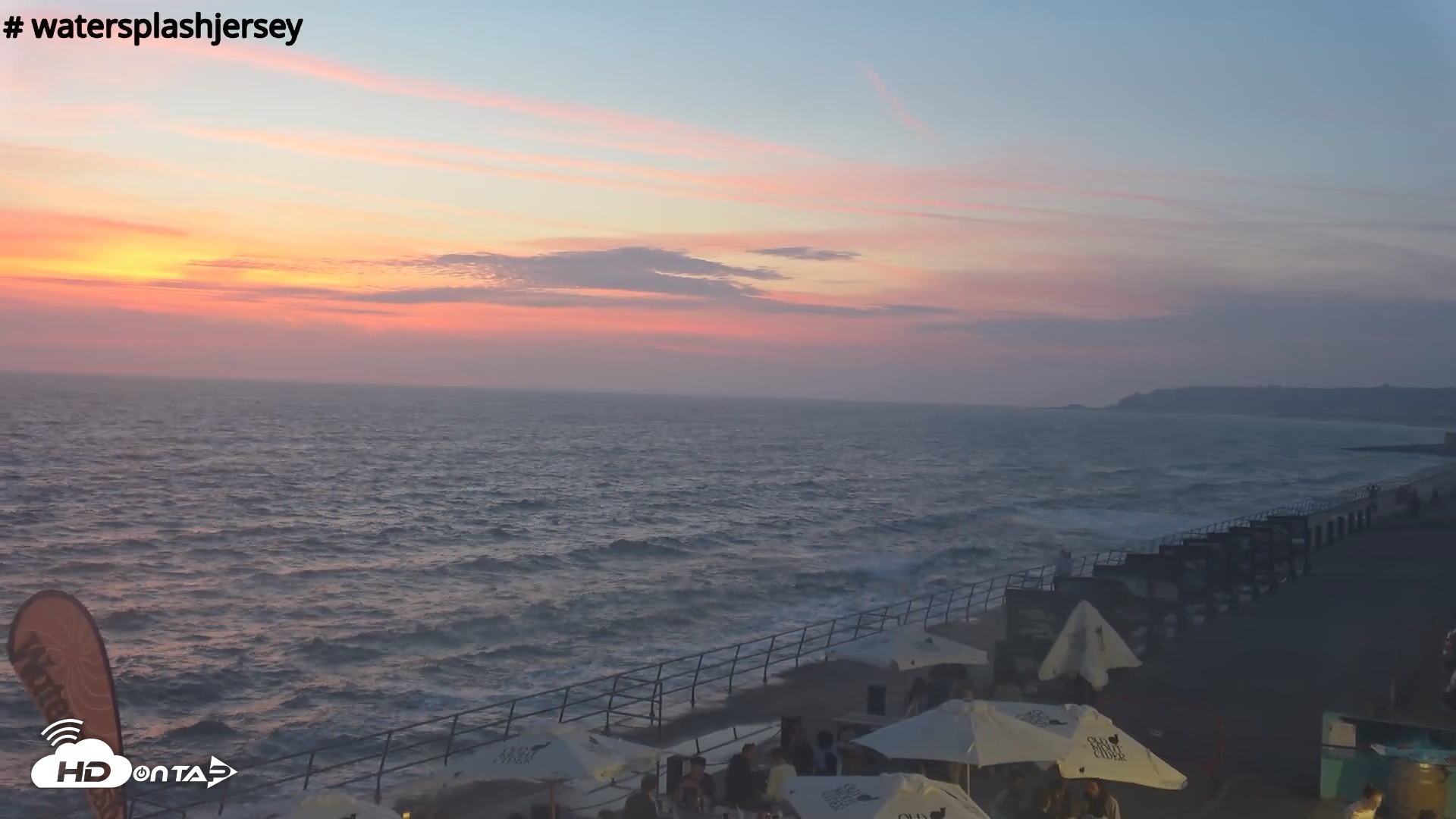 Snapshot of St. Quens Bay Jersey Island Live Webcam taken Aug 16, 2026, 8:42pm BST