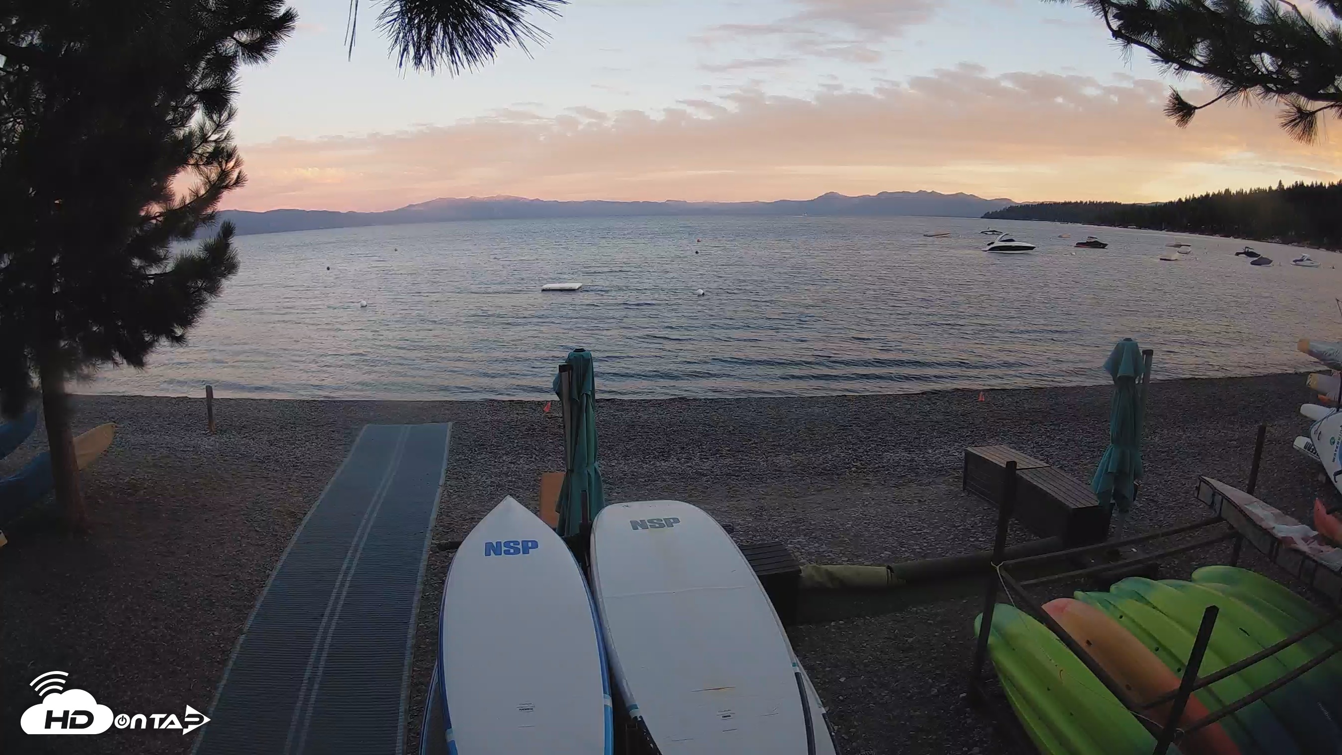 Snapshot of Carnelian Bay - Lake Tahoe Live Webcam taken Aug 17, 2026, 7:52pm PDT