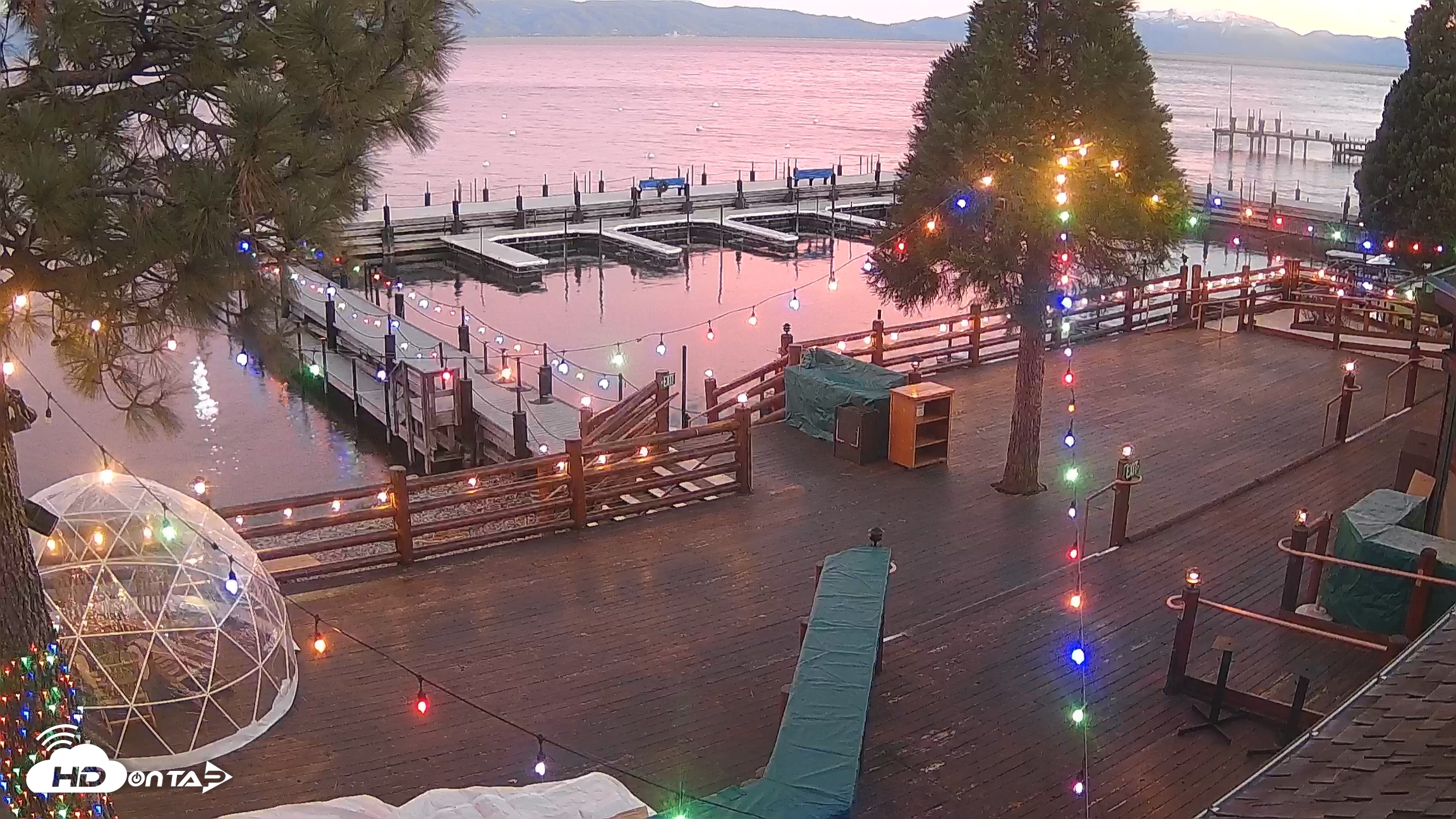 Snapshot of Sunnyside Resort West Shore Tahoe Live Webcam taken Dec 18, 2025, 4:57pm PST