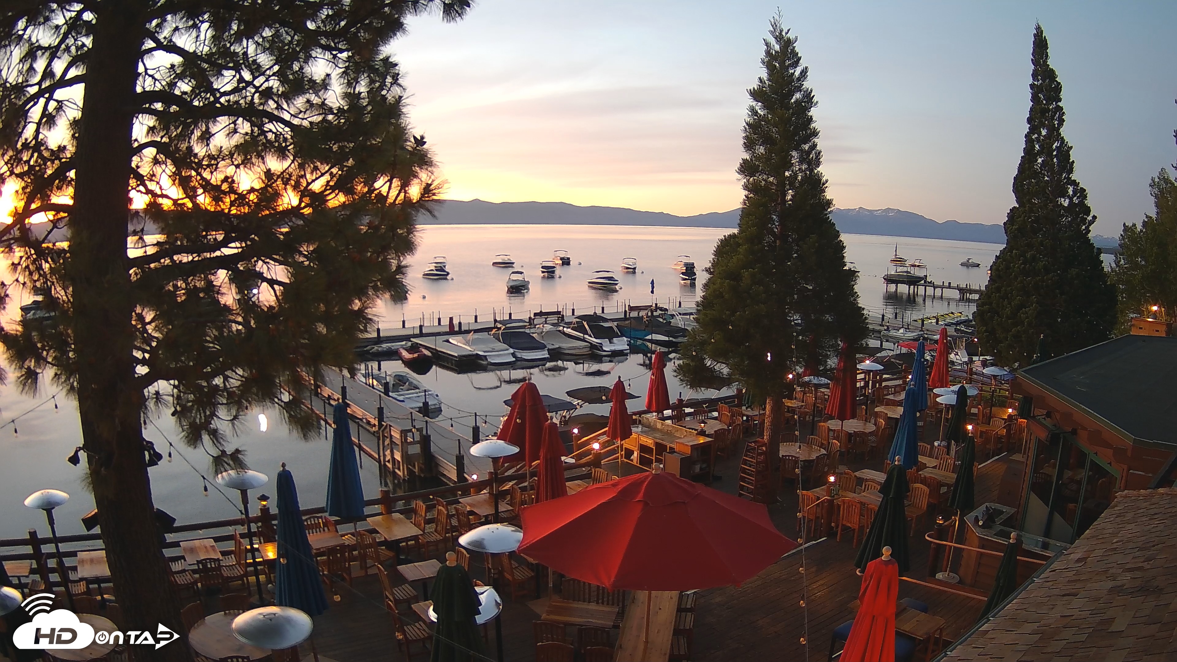 Snapshot of Sunnyside Resort West Shore Tahoe Live Webcam taken Jun 15, 2025, 5:14am PDT