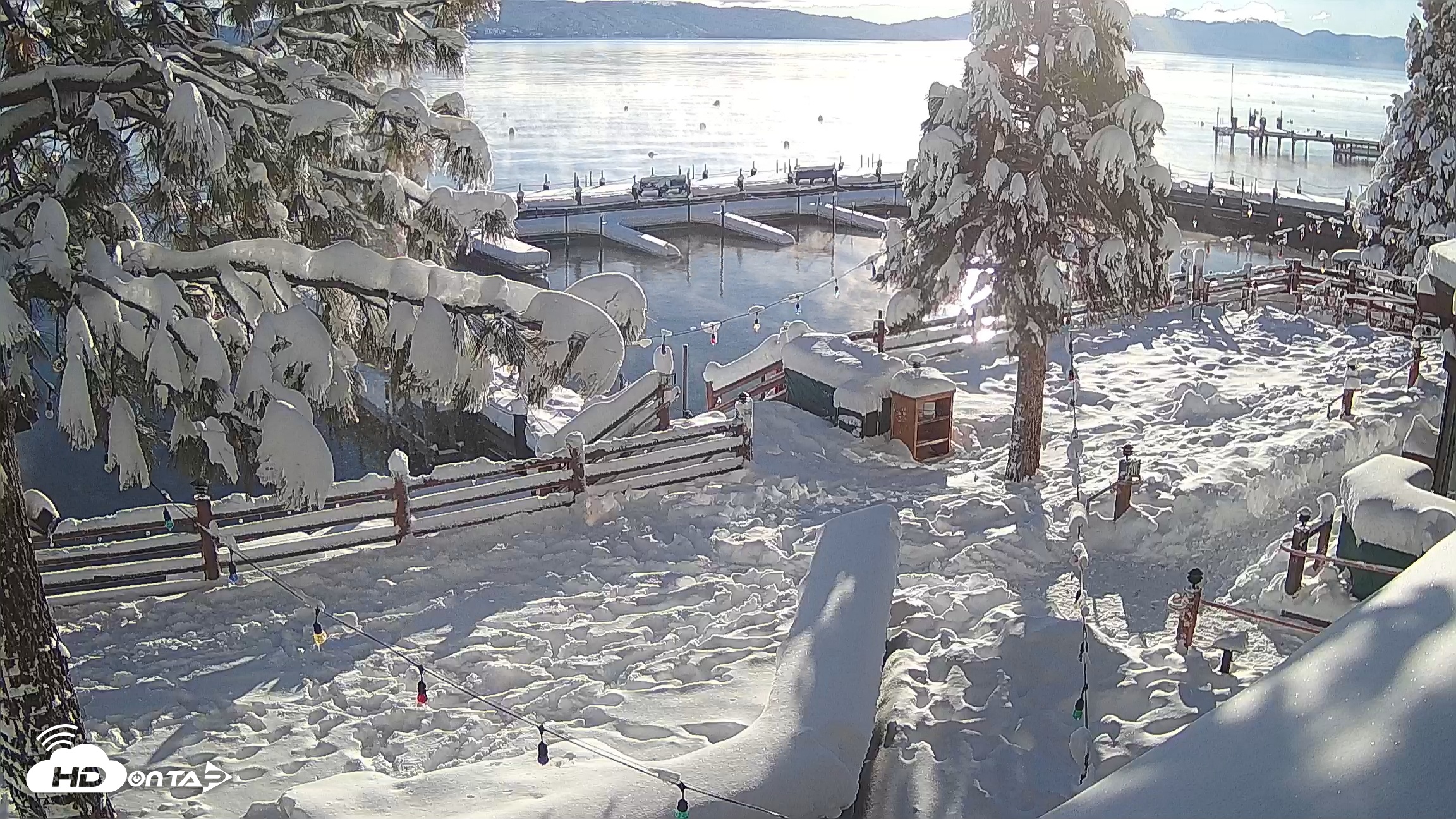 Snapshot of Sunnyside Resort West Shore Tahoe Live Webcam taken Dec 27, 2025, 8:43am PST