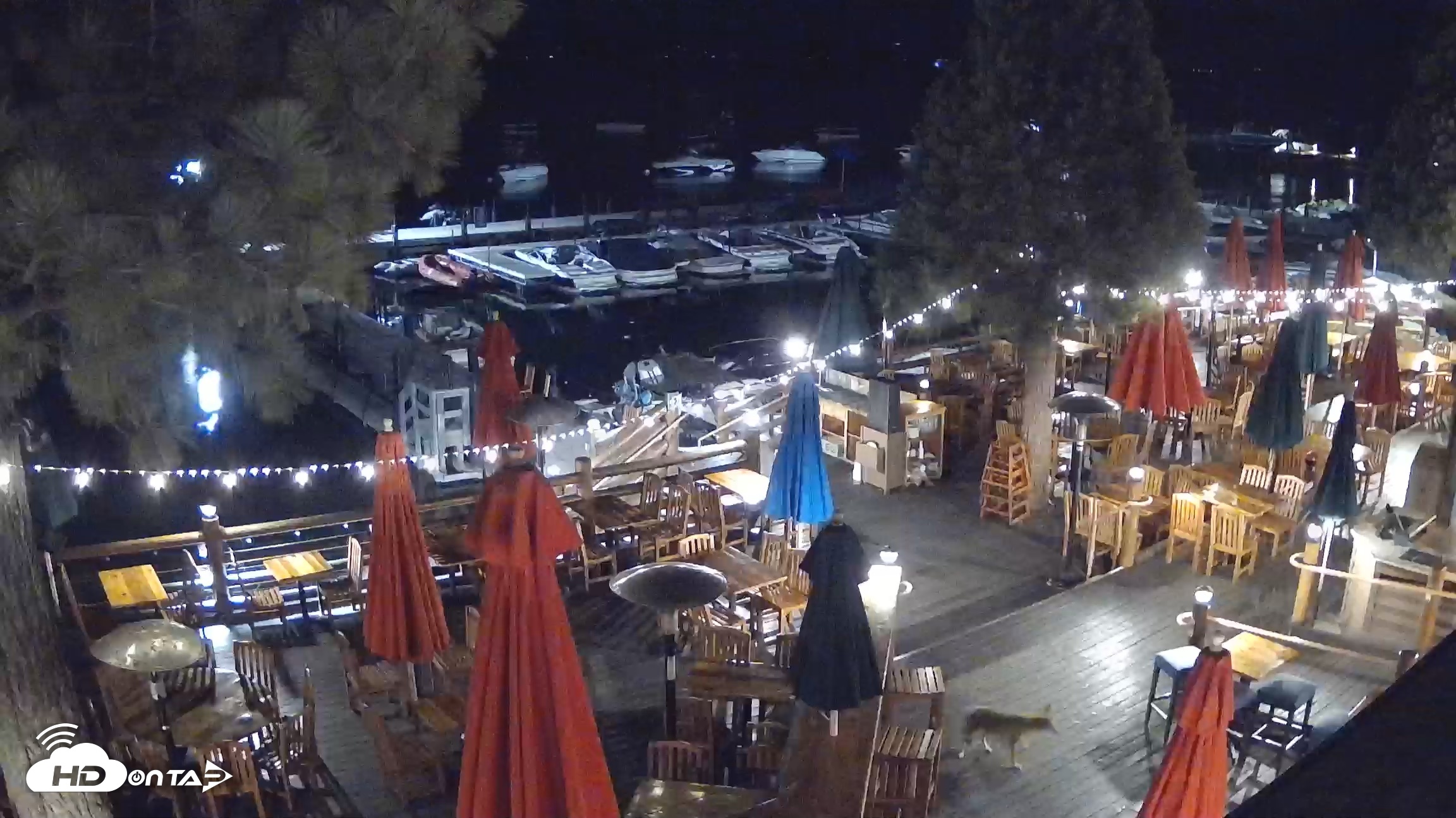 Snapshot of Sunnyside Resort West Shore Tahoe Live Webcam taken Aug 22, 2026, 12:20am PDT