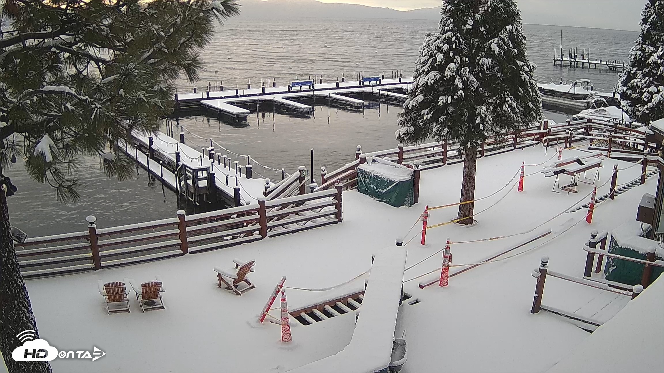 Snapshot of Sunnyside Resort West Shore Tahoe Live Webcam taken Apr 22, 2026, 6:38am PDT