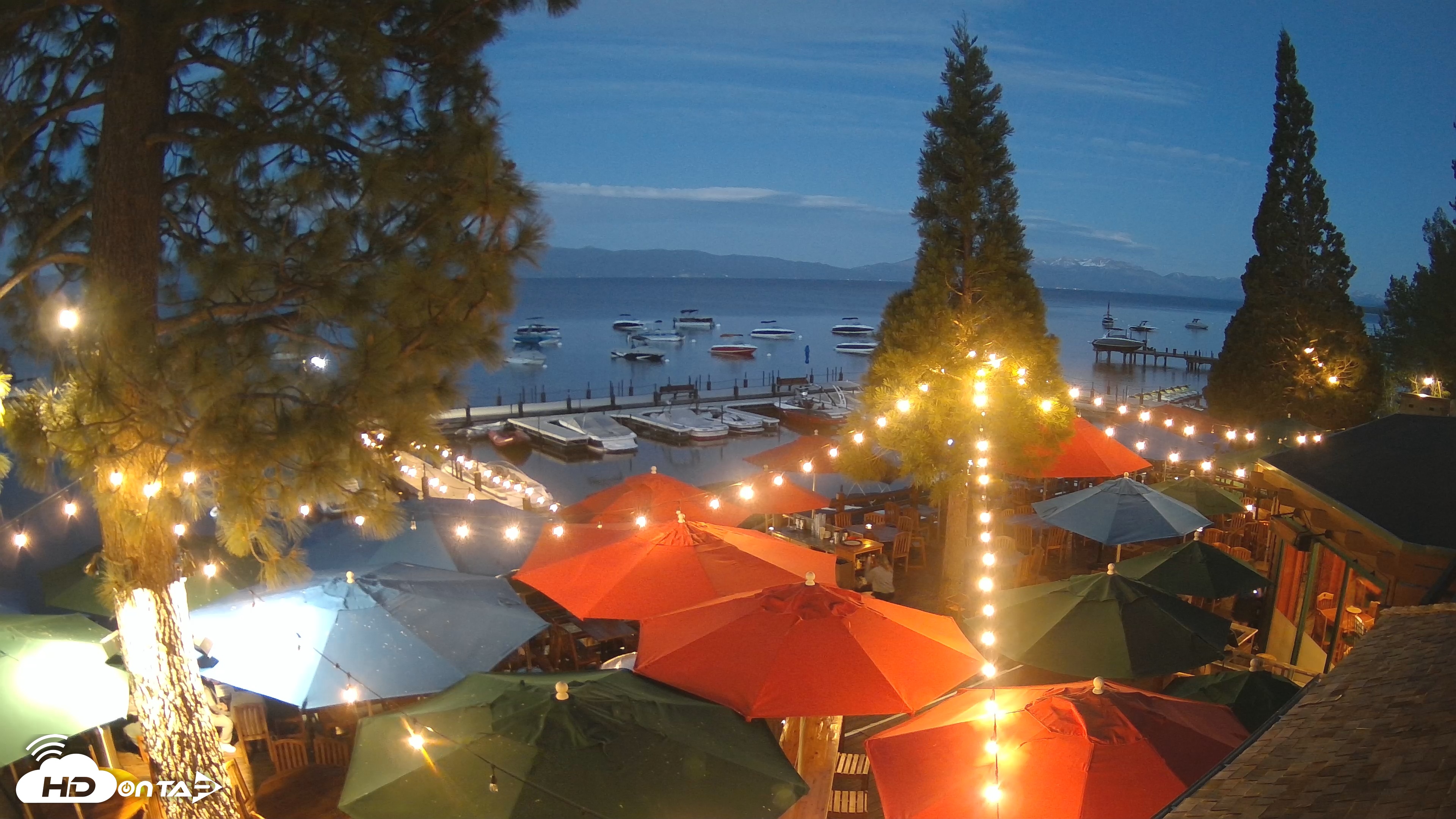 Snapshot of Sunnyside Resort West Shore Tahoe Live Webcam taken Jun 1, 2025, 8:53pm PDT