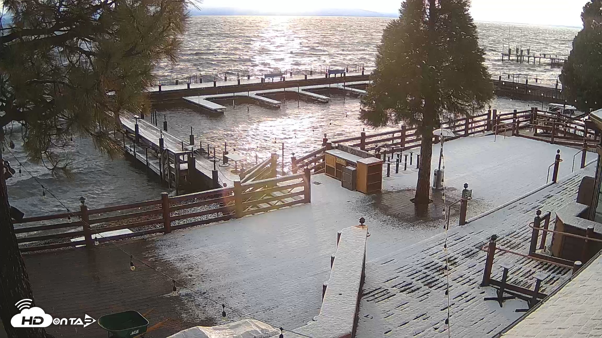 Snapshot of Sunnyside Resort West Shore Tahoe Live Webcam taken Nov 18, 2025, 7:21am PST