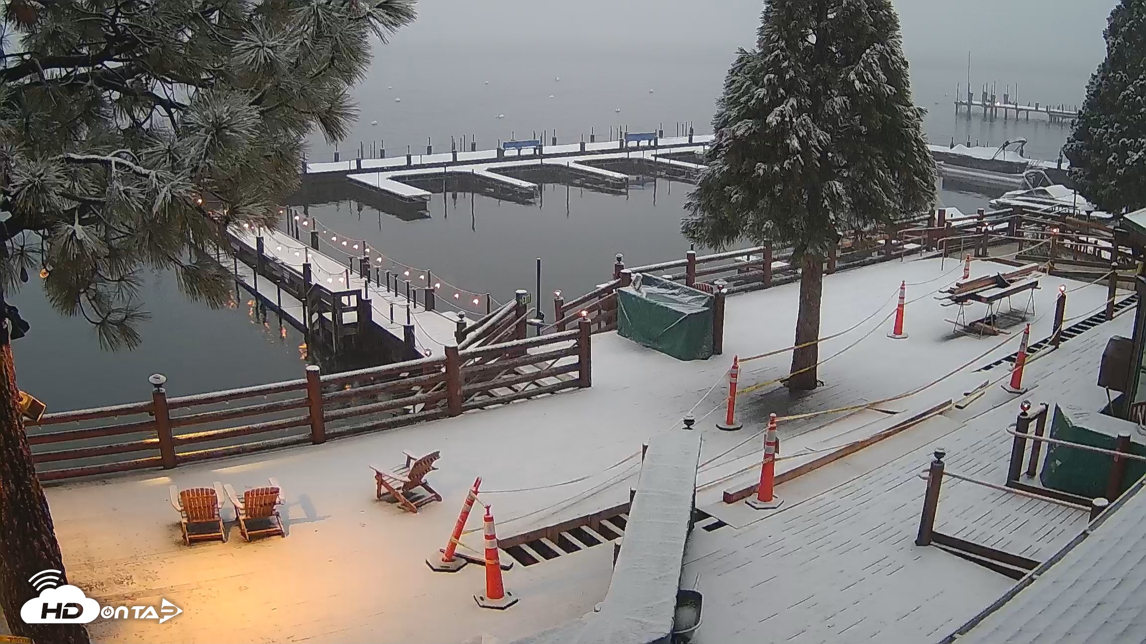 Snapshot of Sunnyside Resort West Shore Tahoe Live Webcam taken Apr 21, 2026, 7:40pm PDT