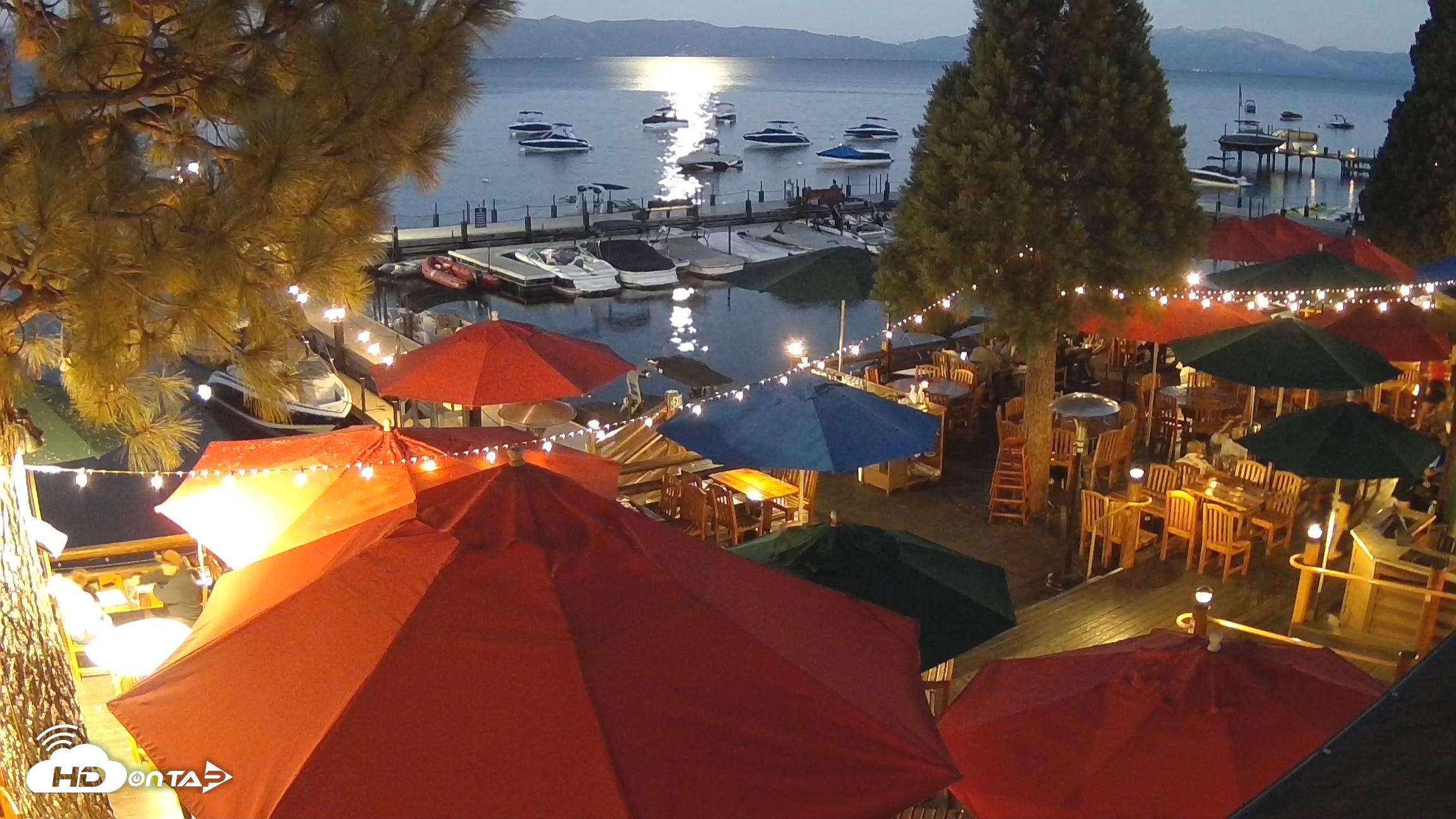 Snapshot of Sunnyside Resort West Shore Tahoe Live Webcam taken Aug 26, 2026, 8:11pm PDT