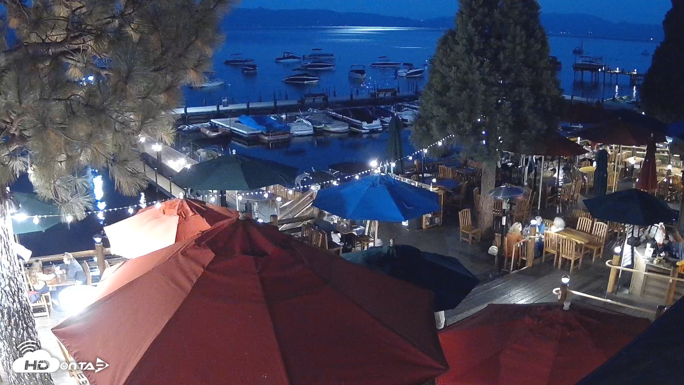 Snapshot of Sunnyside Resort West Shore Tahoe Live Webcam taken Sep 23, 2026, 7:34pm PDT
