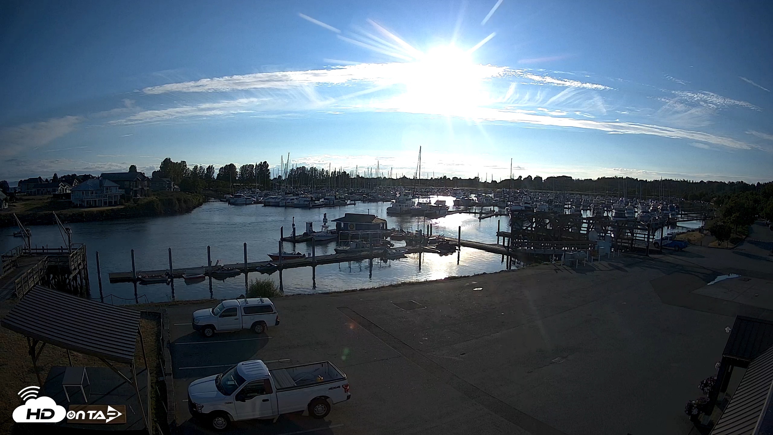 Snapshot of Point Roberts Marina NW Live Webcam taken Jul 17, 2026, 7:25pm PDT