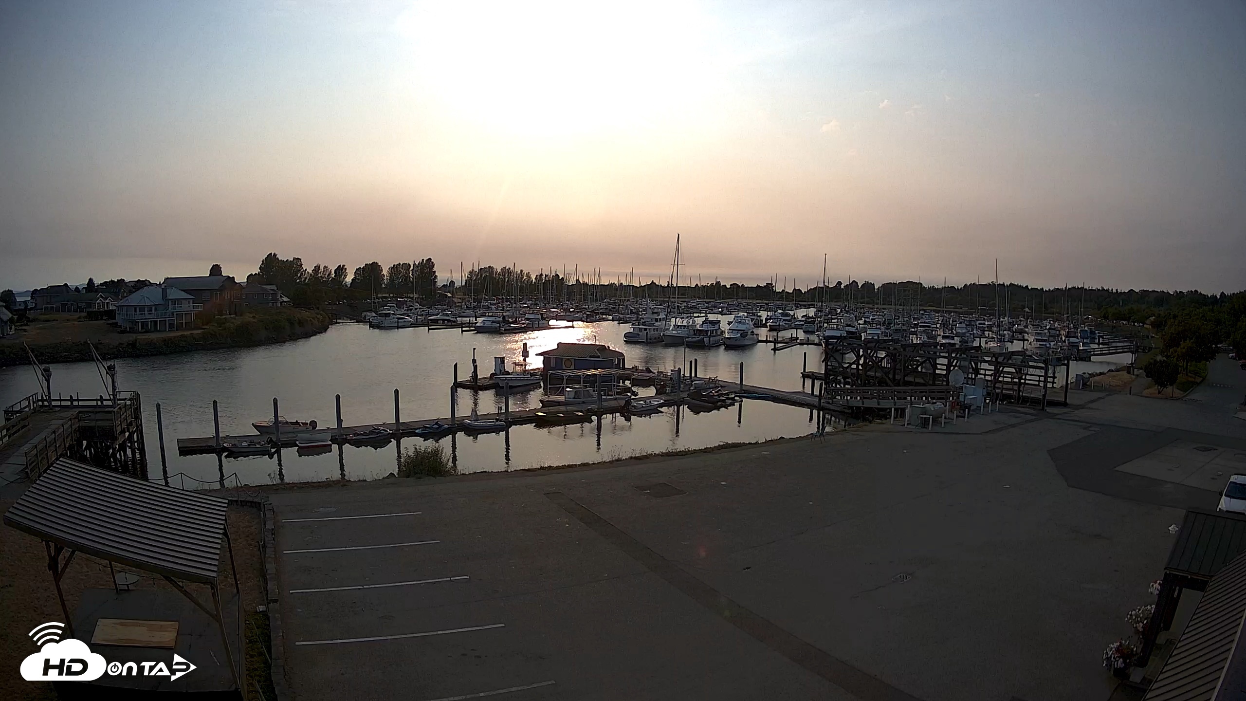 Snapshot of Point Roberts Marina NW Live Webcam taken Aug 15, 2026, 6:34pm PDT