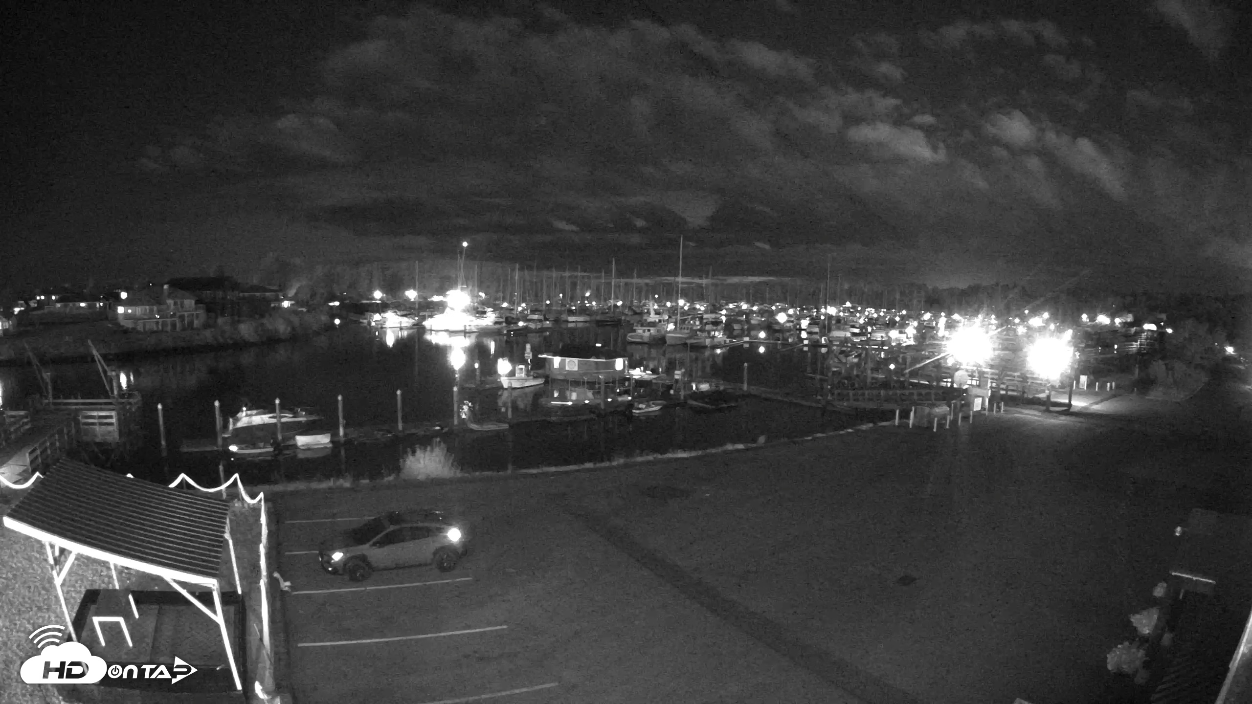Snapshot of Point Roberts Marina NW Live Webcam taken Aug 29, 2026, 9:25pm PDT