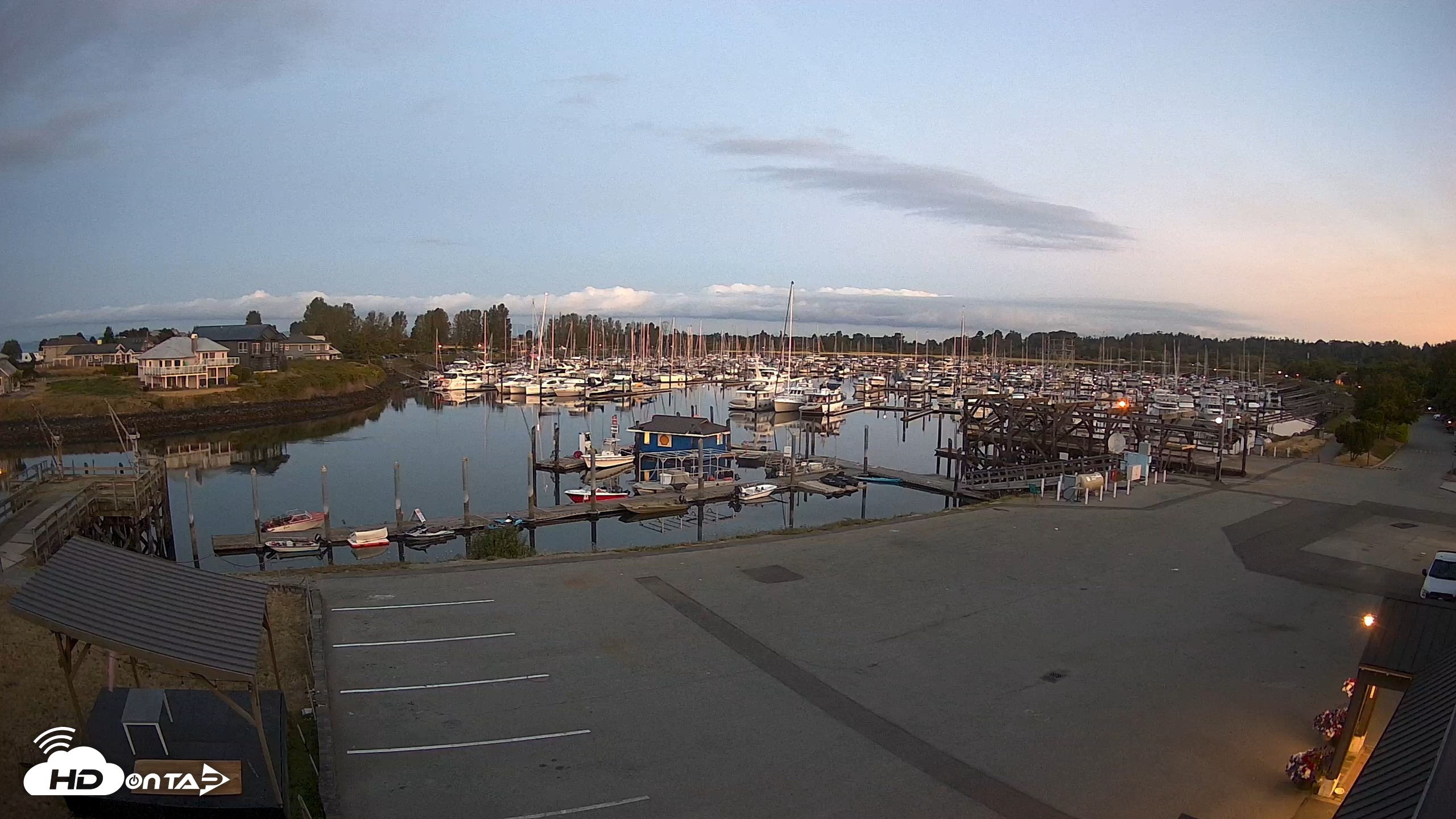 Snapshot of Point Roberts Marina NW Live Webcam taken Aug 3, 2026, 5:26am PDT