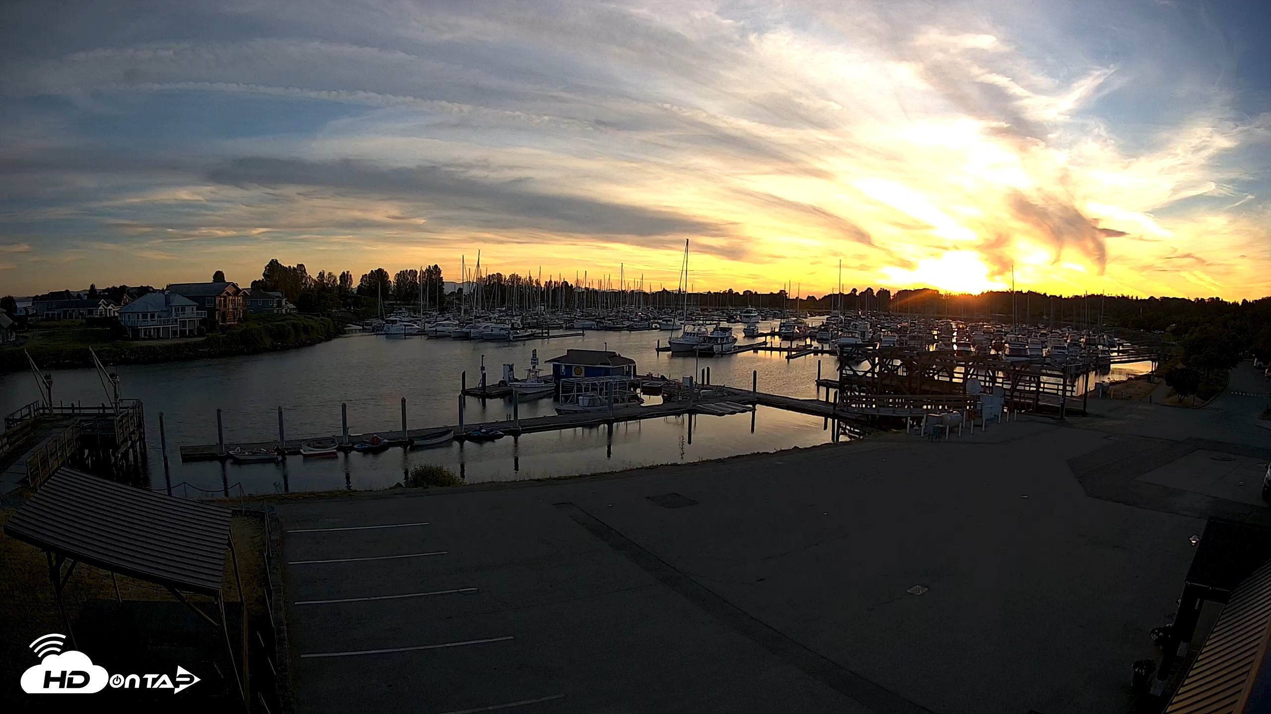 Snapshot of Point Roberts Marina NW Live Webcam taken Jun 13, 2026, 8:57pm PDT