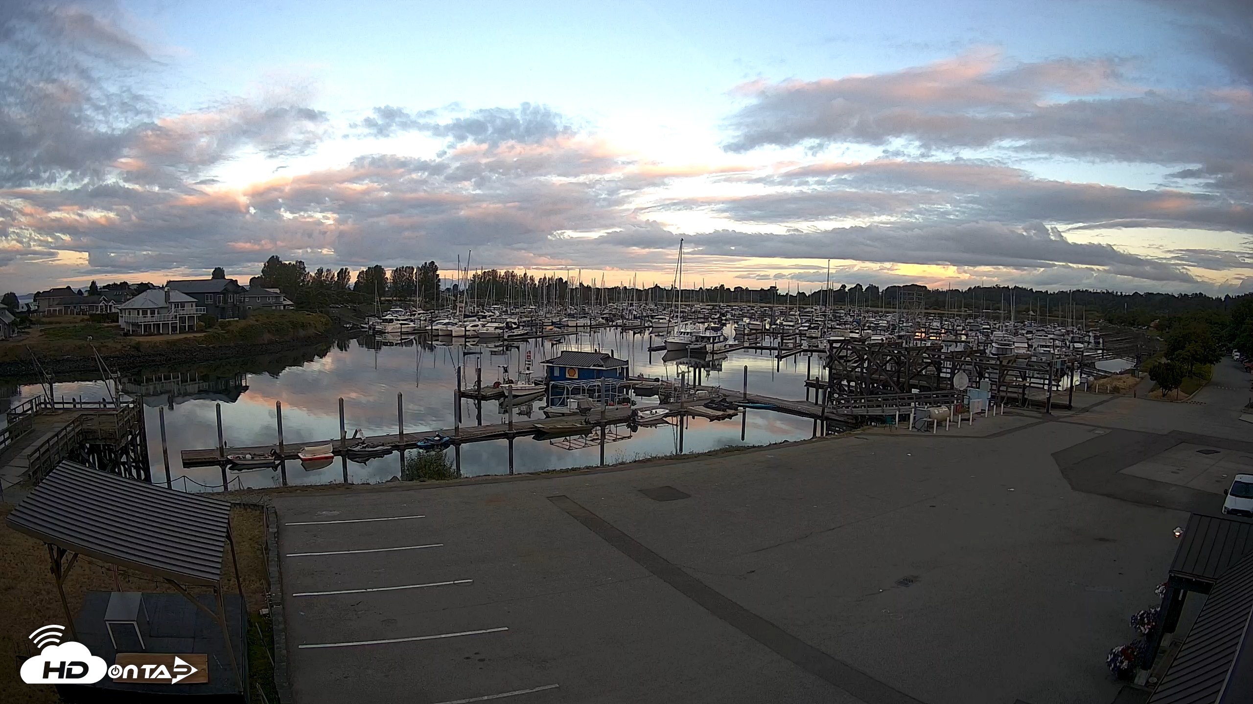 Snapshot of Point Roberts Marina NW Live Webcam taken Aug 2, 2026, 6:11am PDT