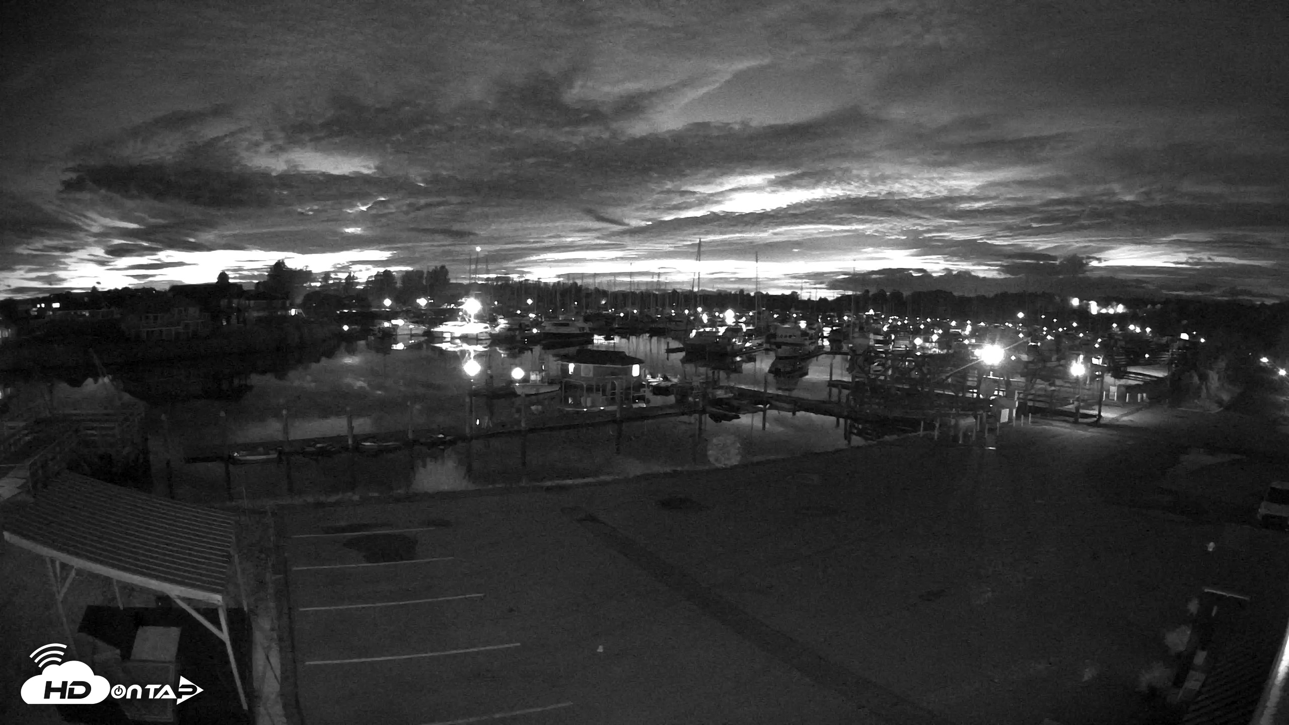 Snapshot of Point Roberts Marina NW Live Webcam taken Sep 29, 2026, 7:54pm PDT