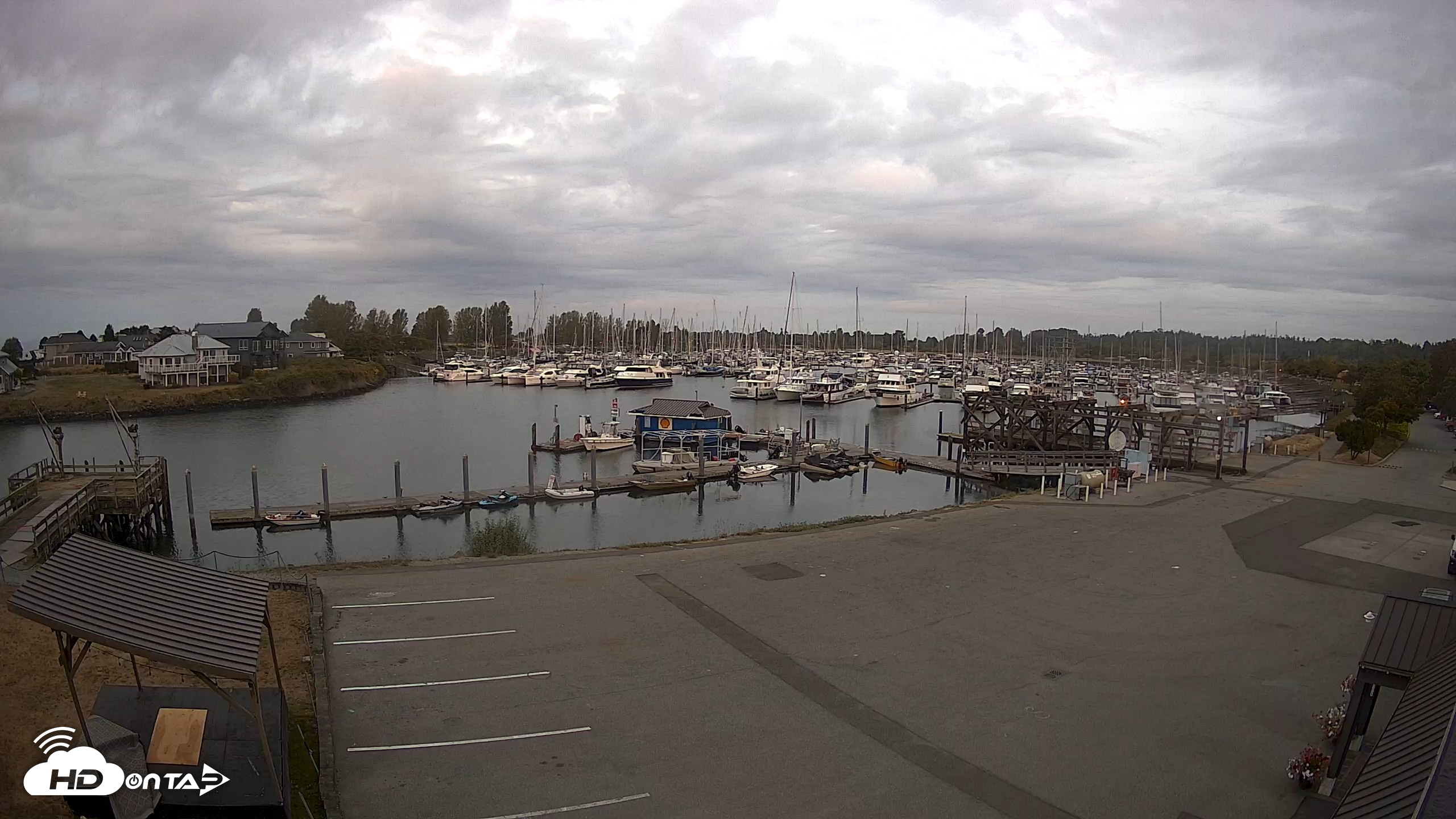 Snapshot of Point Roberts Marina NW Live Webcam taken Sep 11, 2026, 6:50am PDT