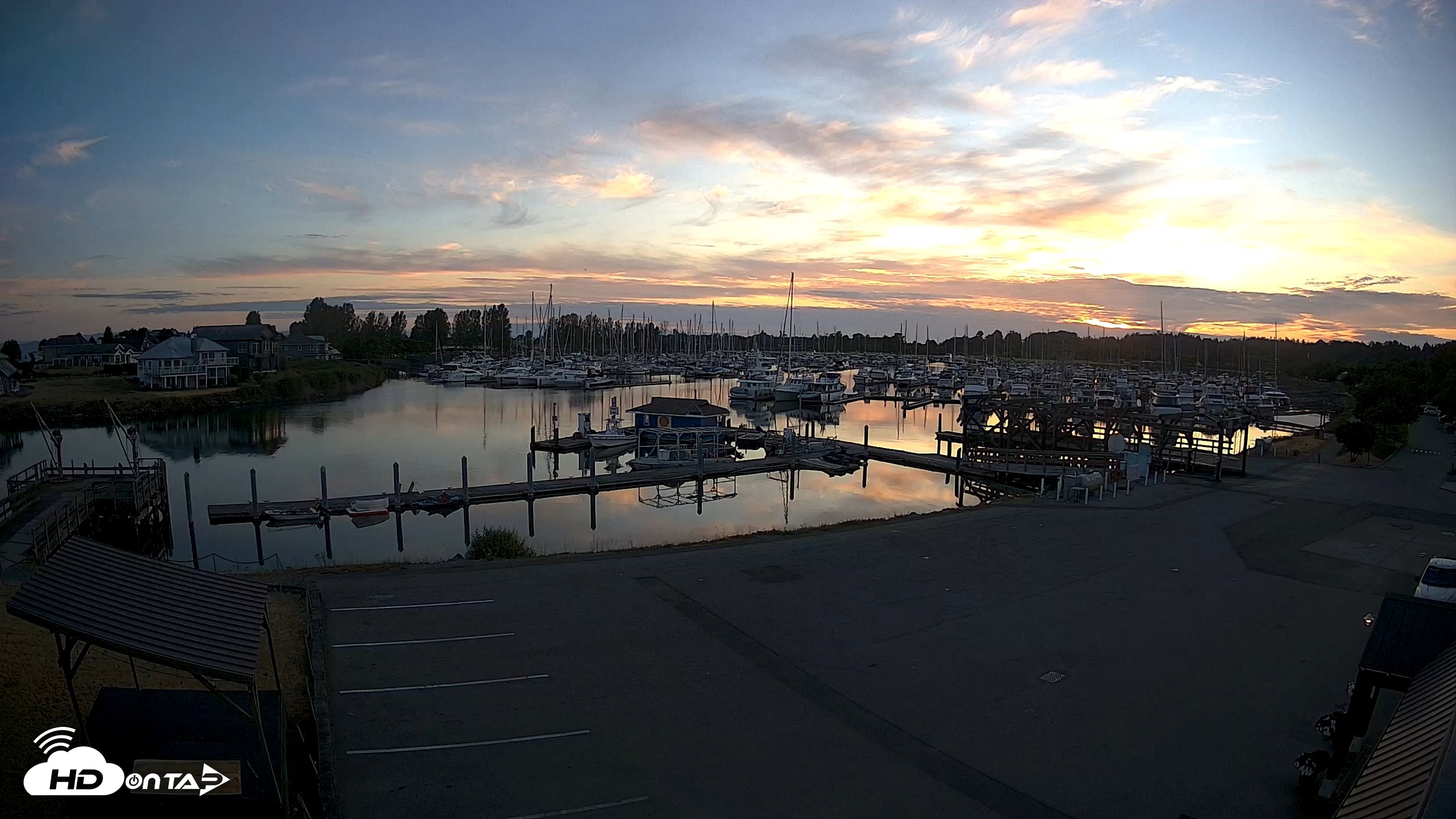 Snapshot of Point Roberts Marina NW Live Webcam taken Jul 1, 2026, 9:09pm PDT